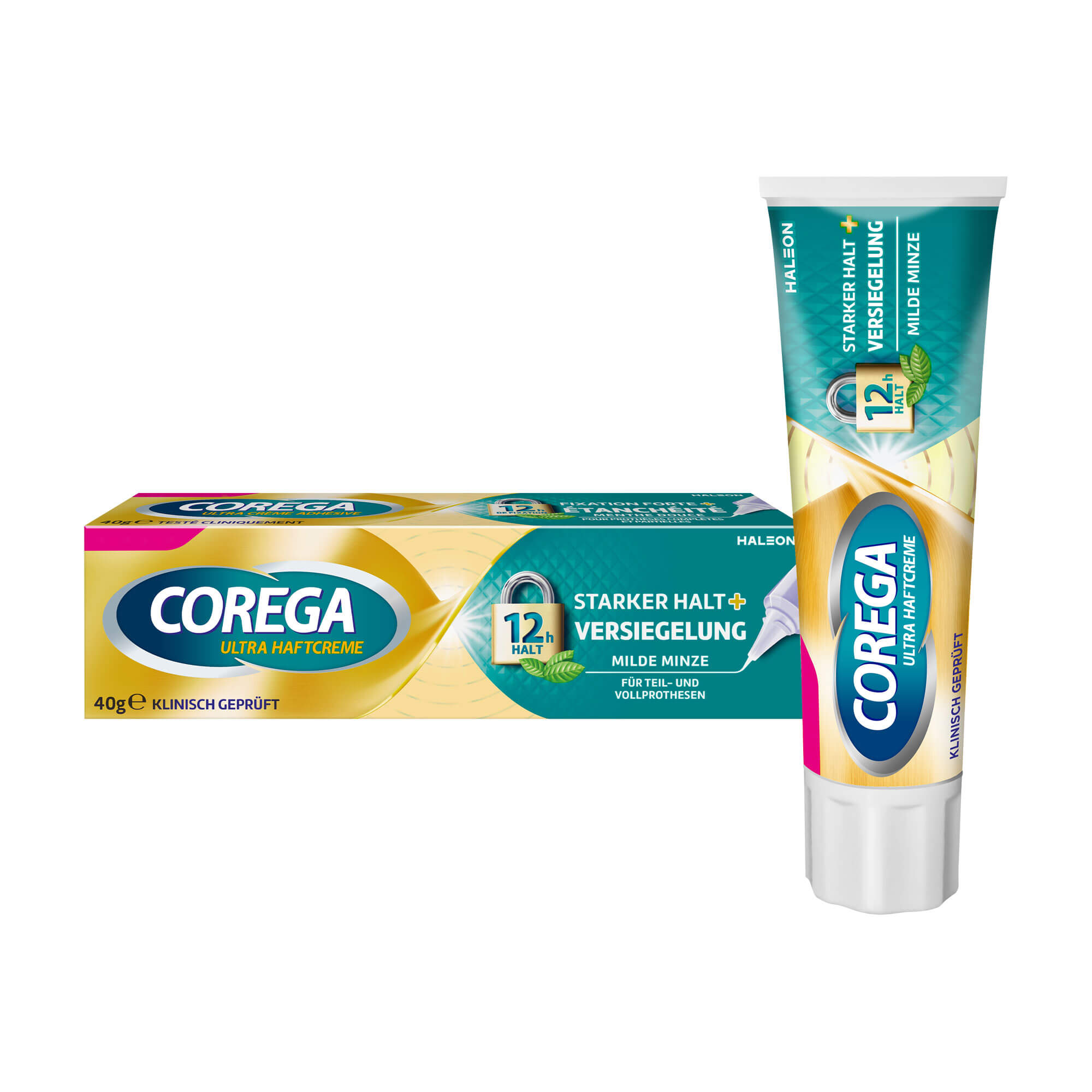 Corega Ultra Haftcreme Starker Halt + Versiegelung