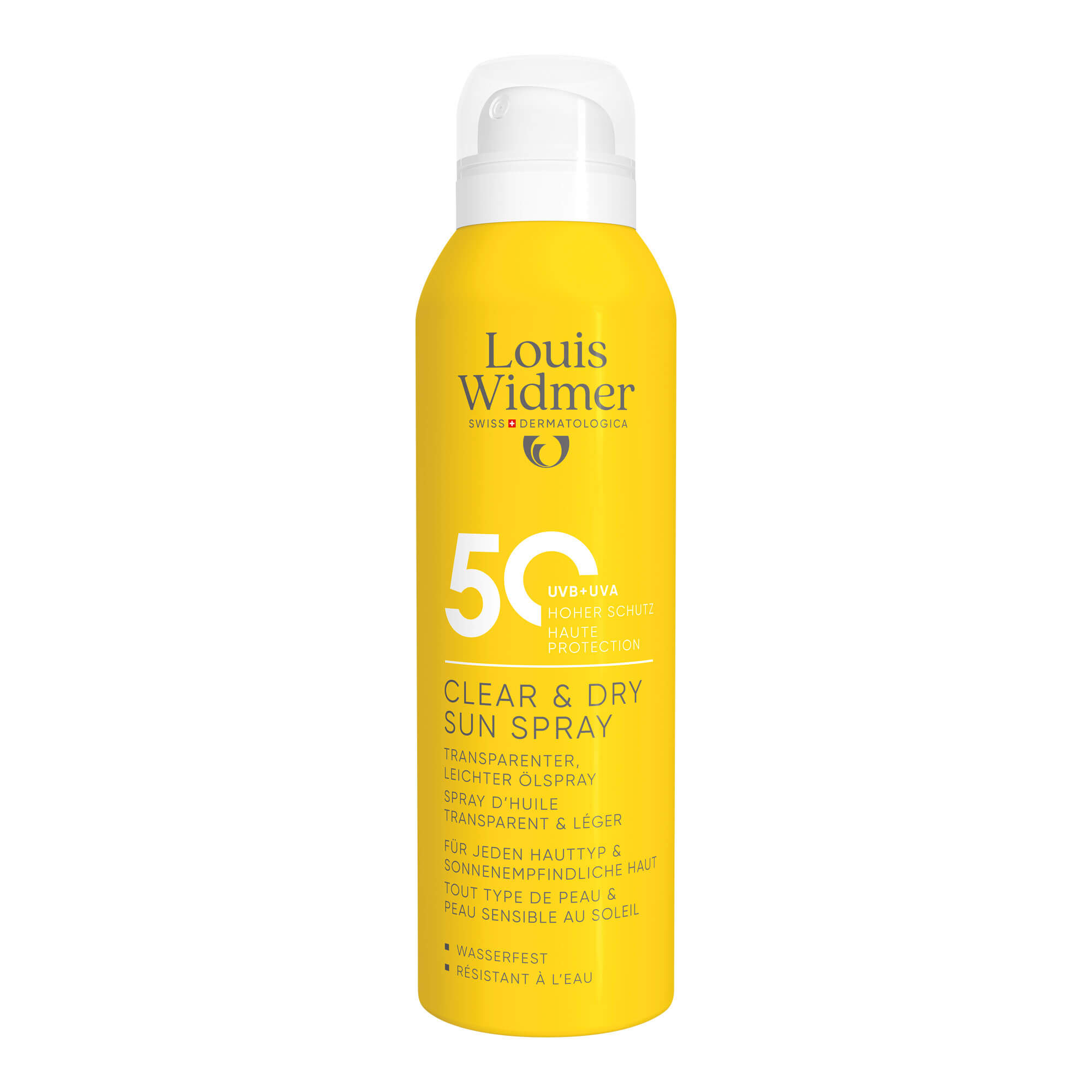 Louis Widmer Clear & Dry Sun Spray 50 unparfümiert