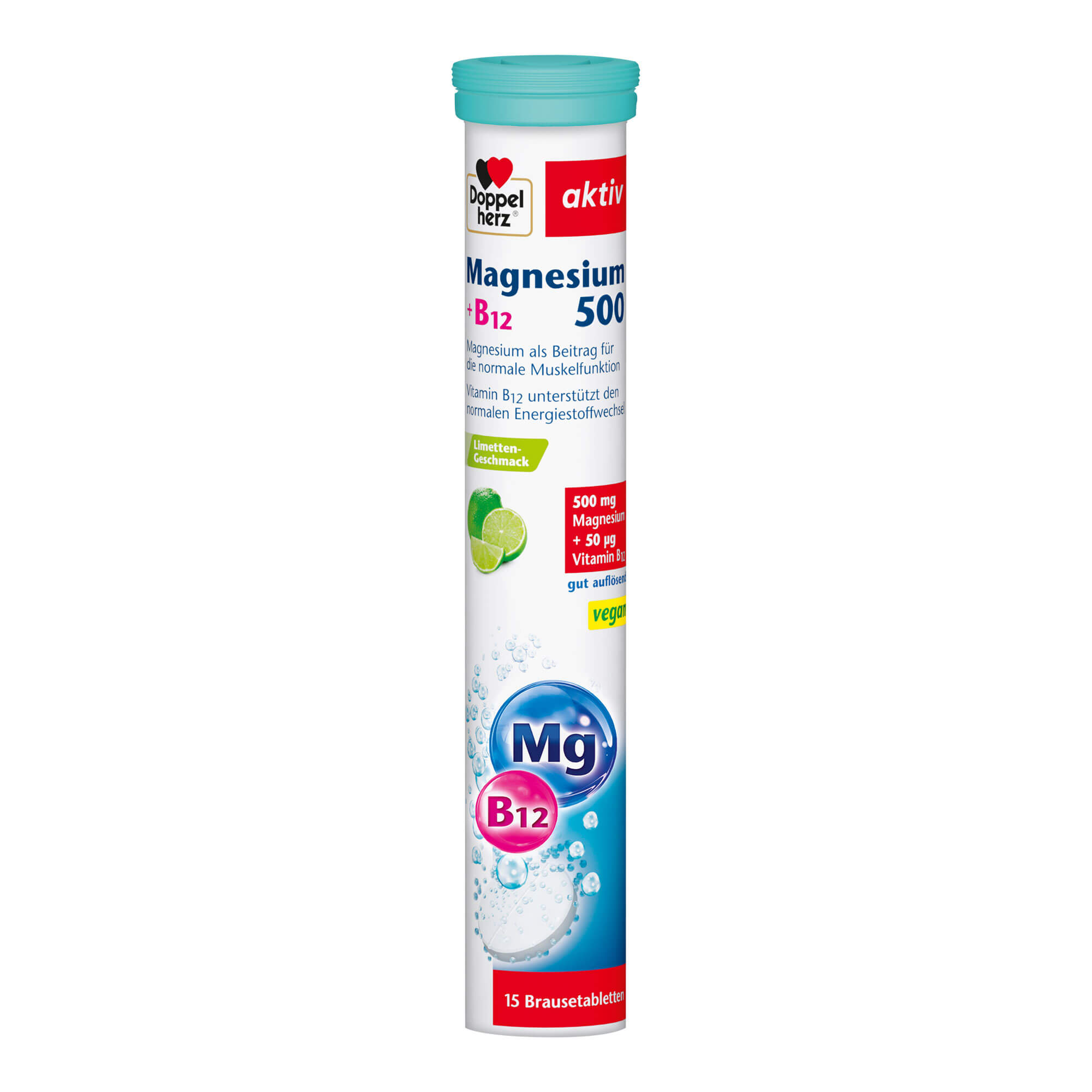Doppelherz Magnesium 500+B12 Brausetabletten