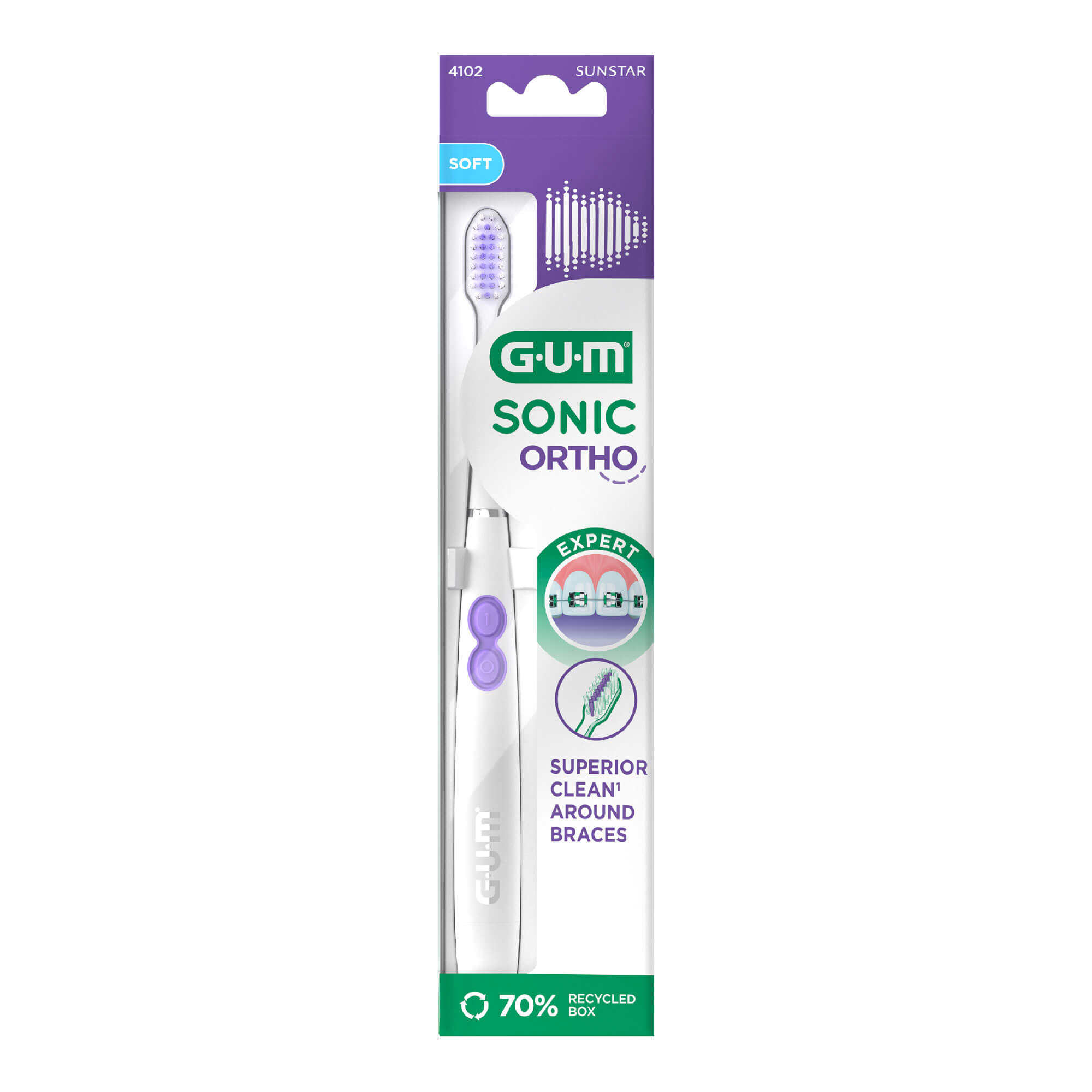 GUM Sonic Ortho Schallzahnbürste