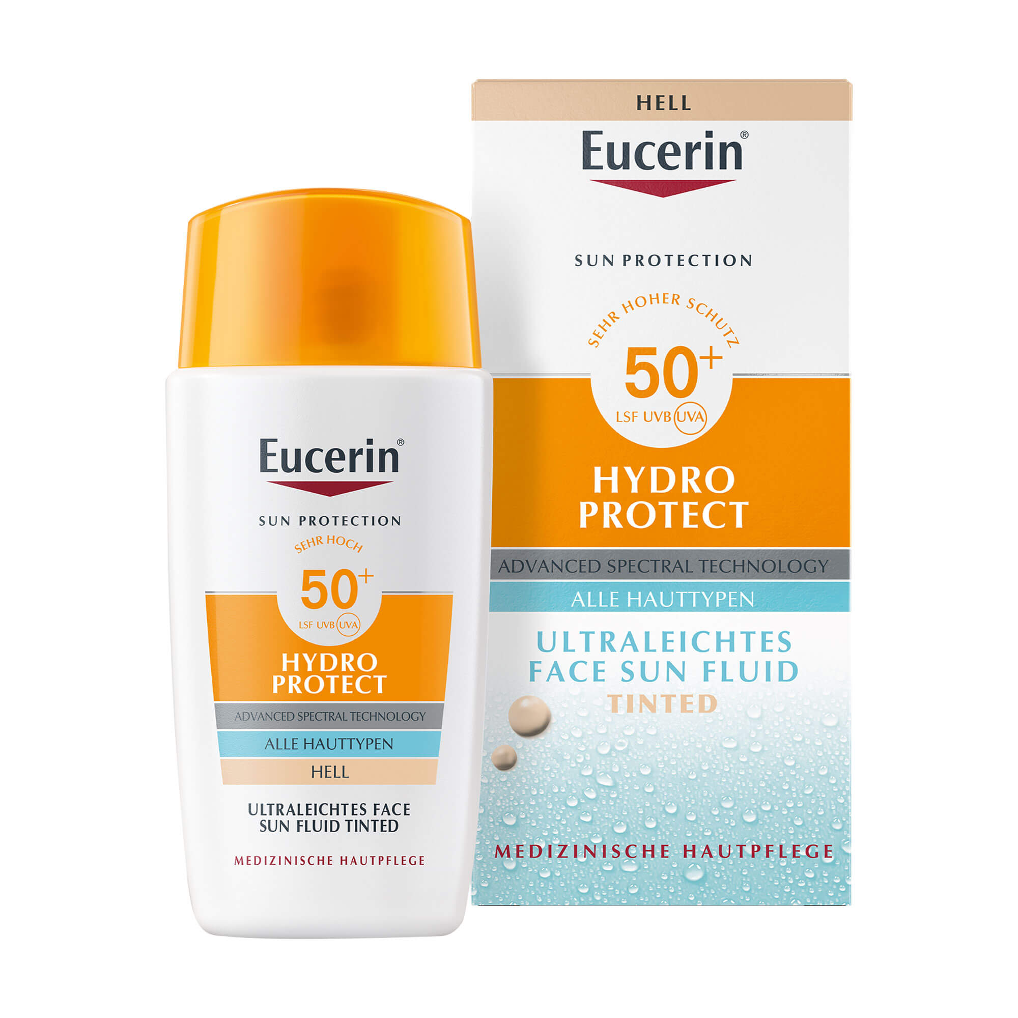 Eucerin Sun Hydro Protect Face Fluid LSF 50+ getönt hell
