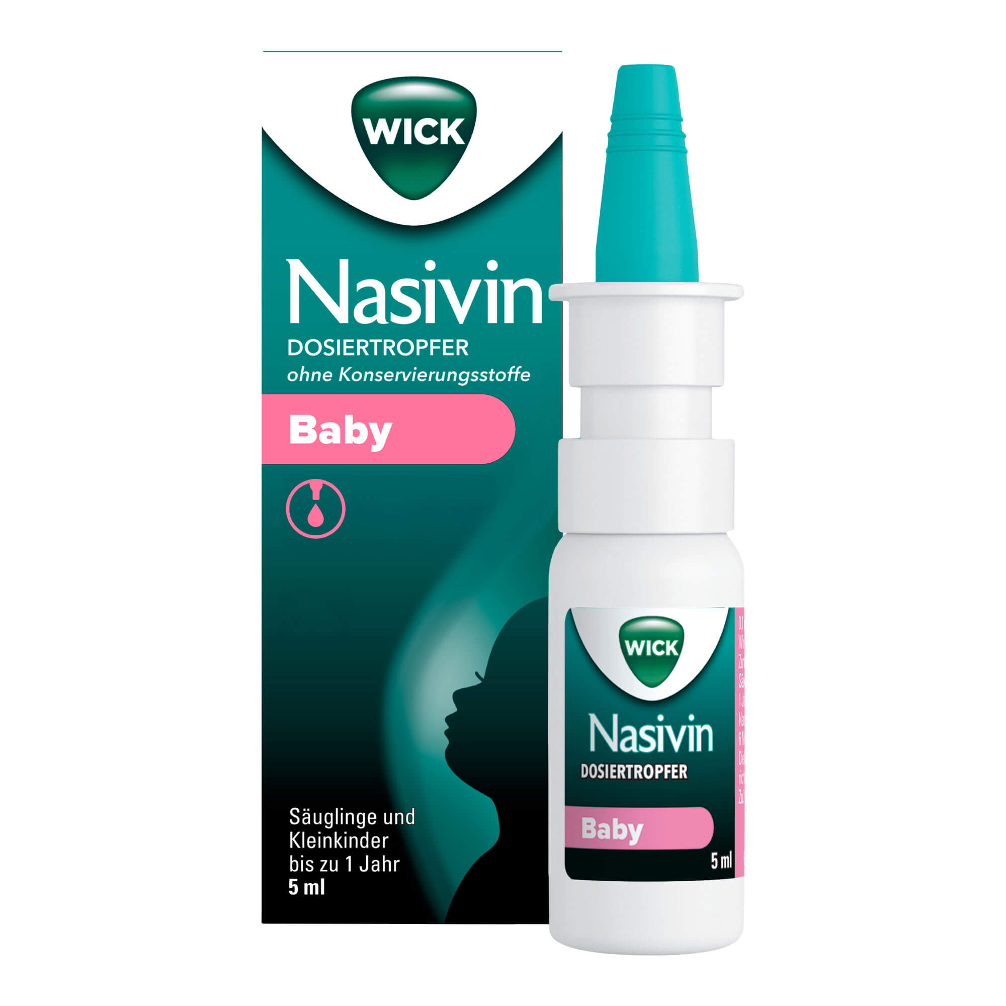 Wick Nasivin Dosiertropfer ohne Konservierungsstoffe Baby