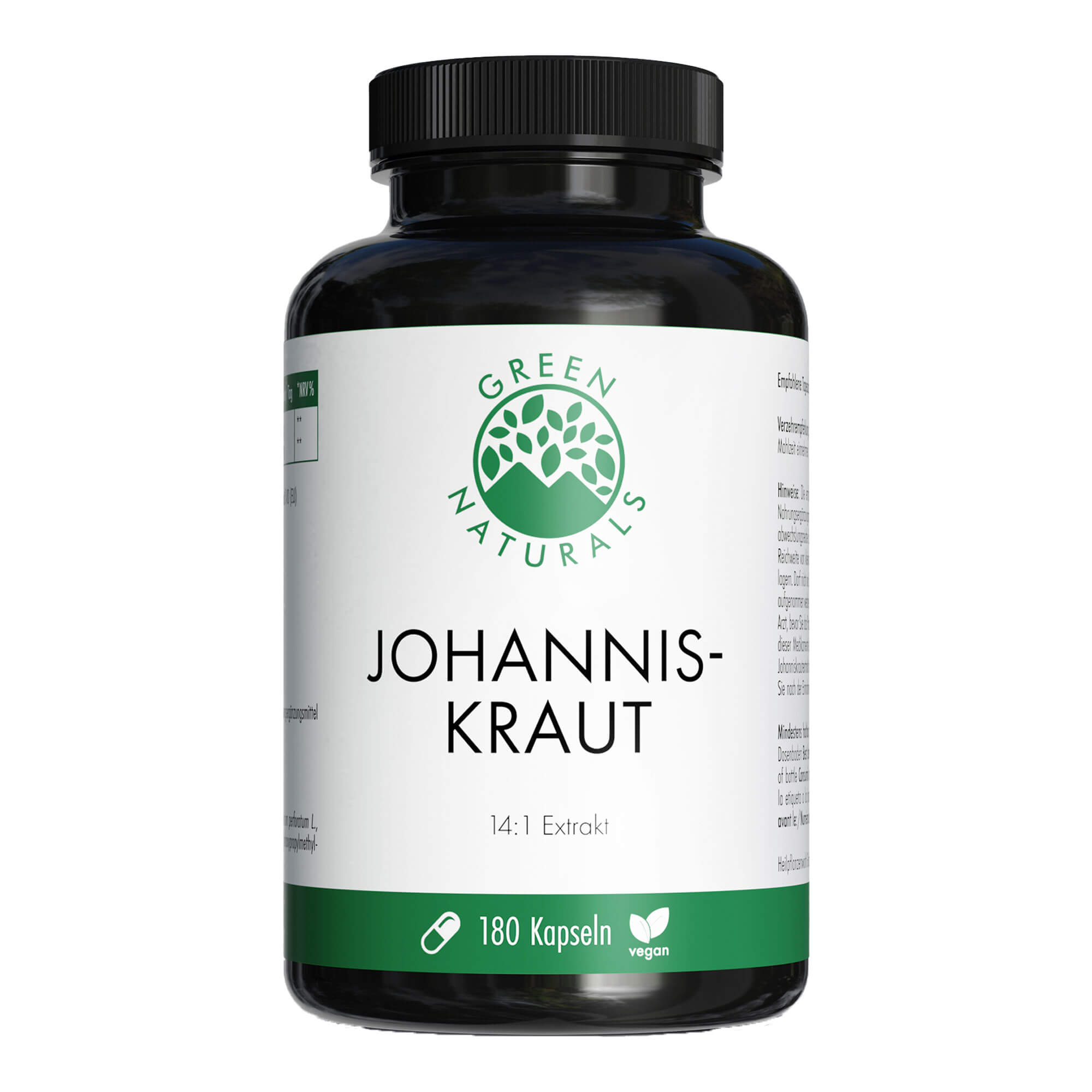 GREEN NATURALS Johanniskraut 850 mg hochdosiert Kapseln