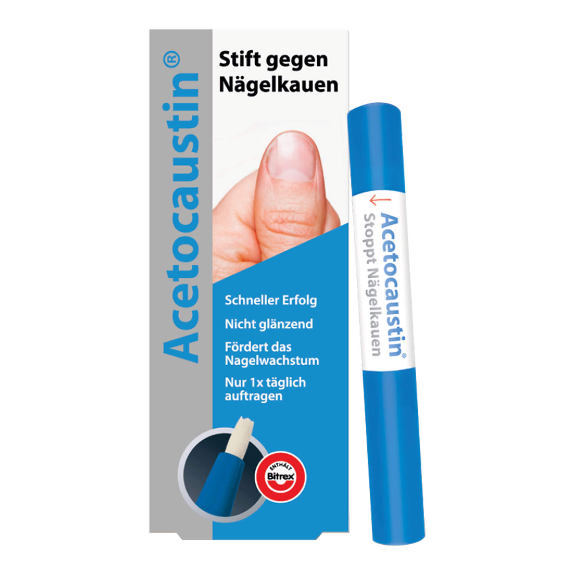 Acetocaustin Stift gegen Nägelkauen