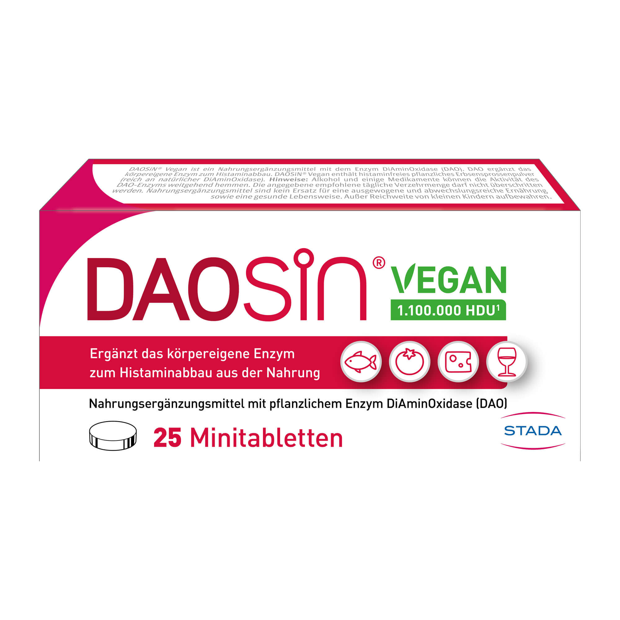 Daosin Vegan Tabletten bei Histaminunverträglichkeit