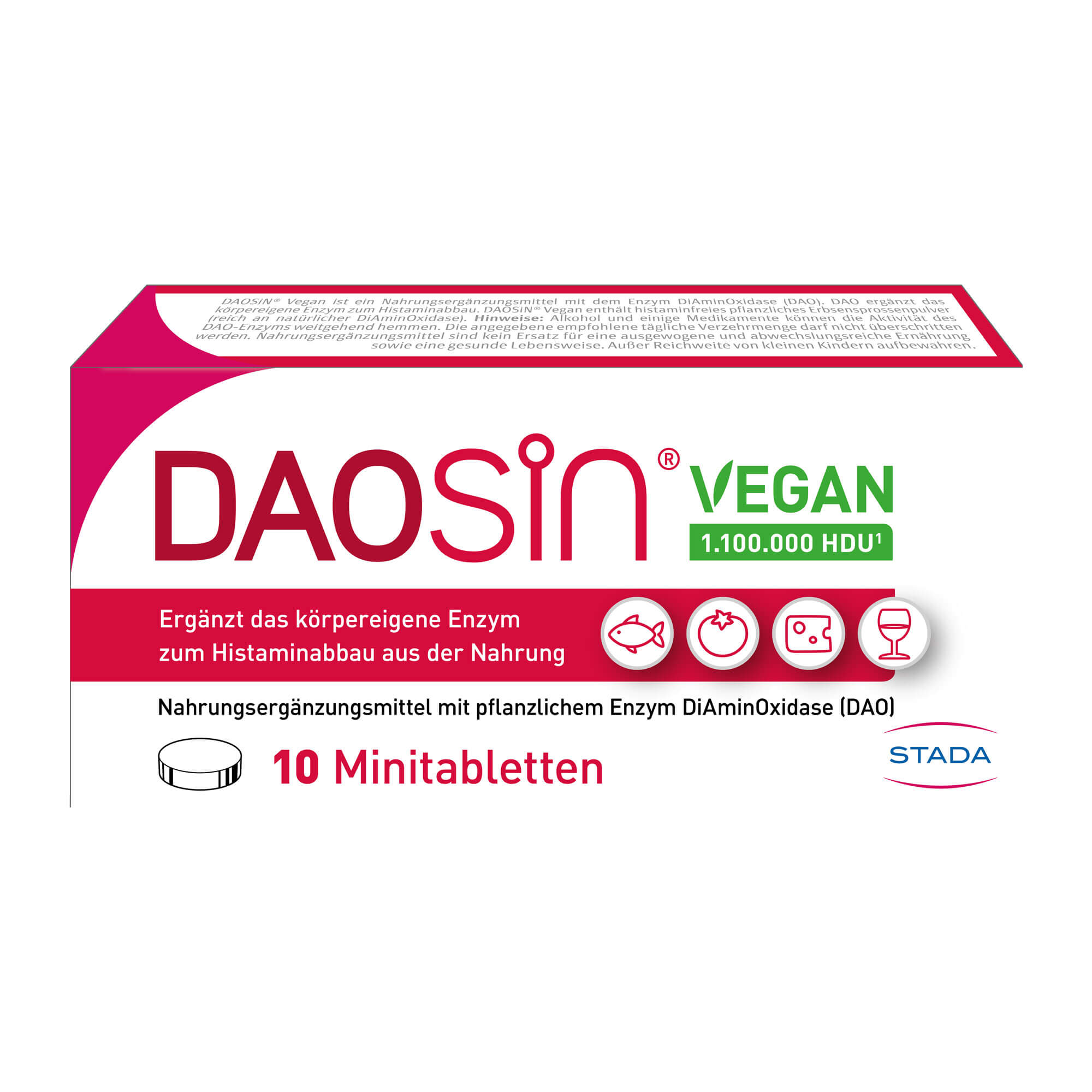 Daosin Vegan Tabletten bei Histaminunverträglichkeit