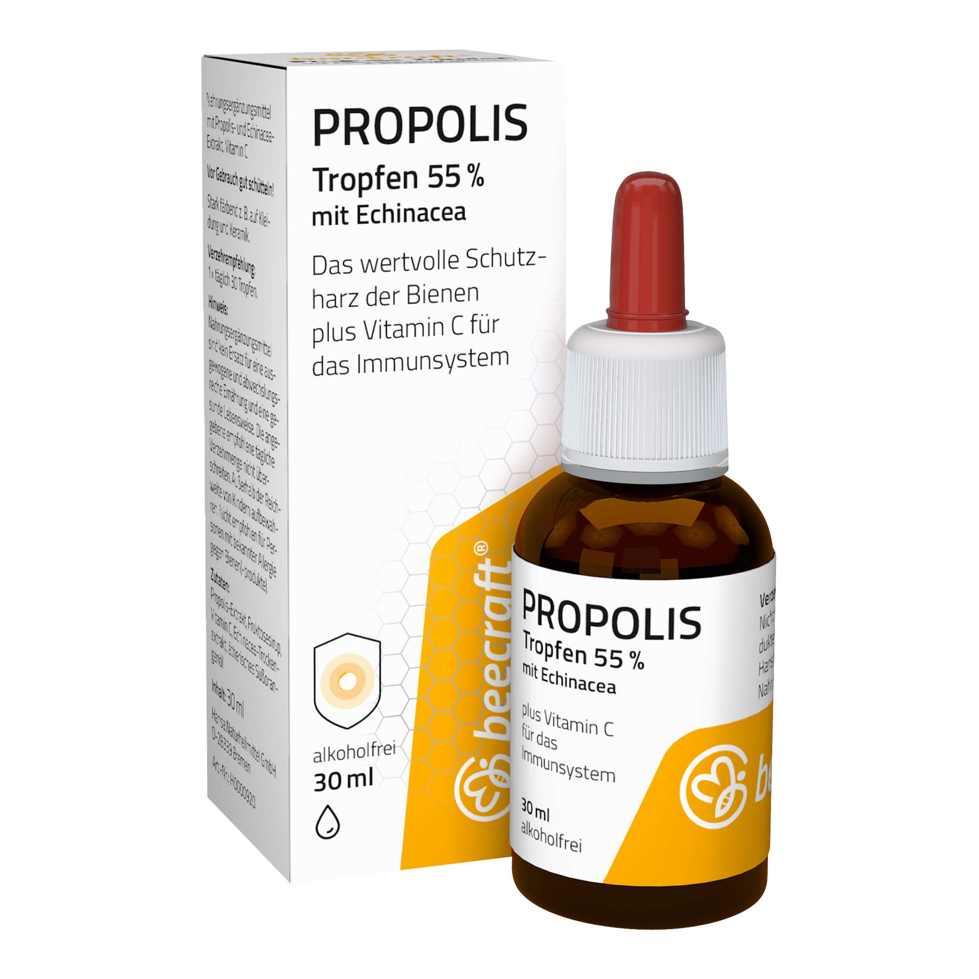 Beecraft Propolis Tropfen 55% mit Echinacea plus Vitamin C