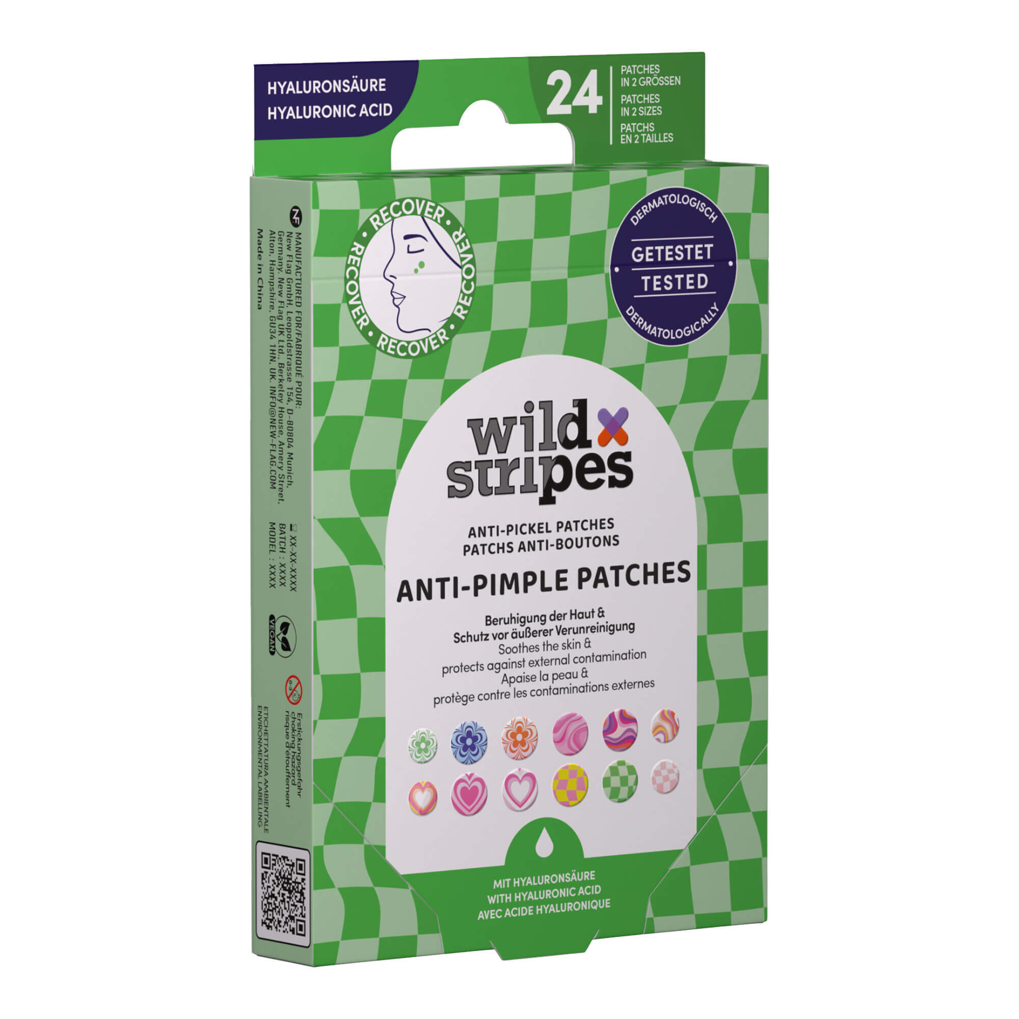 Wild Stripes Anti-Pickel Patches - Groovy Recover