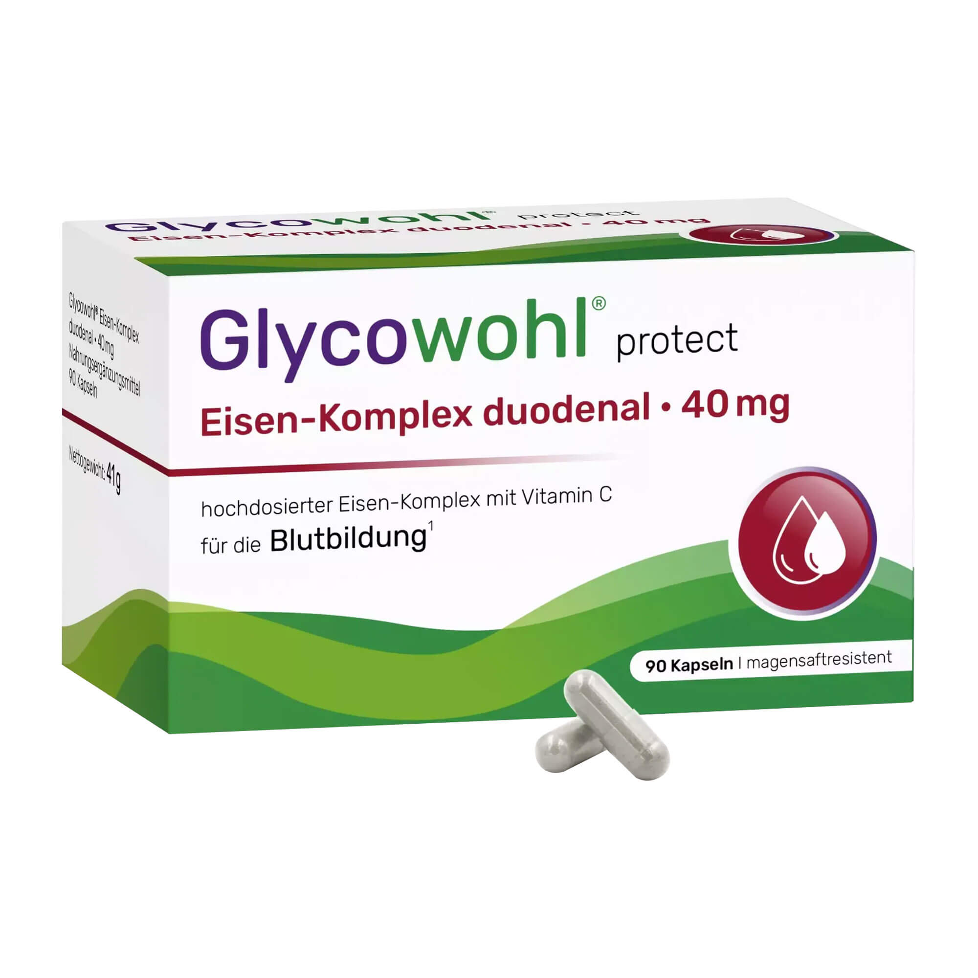 Glycowohl protect Eisen-Komplex duodenal 40 mg Kapseln