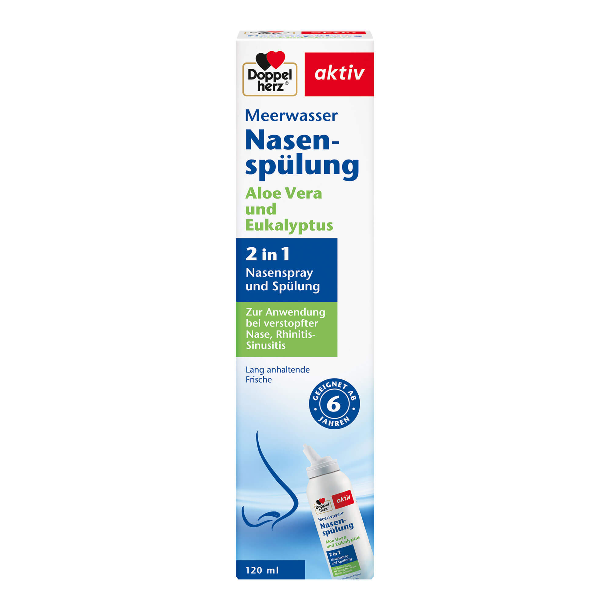 Doppelherz aktiv Meerwasser Nasenspülung