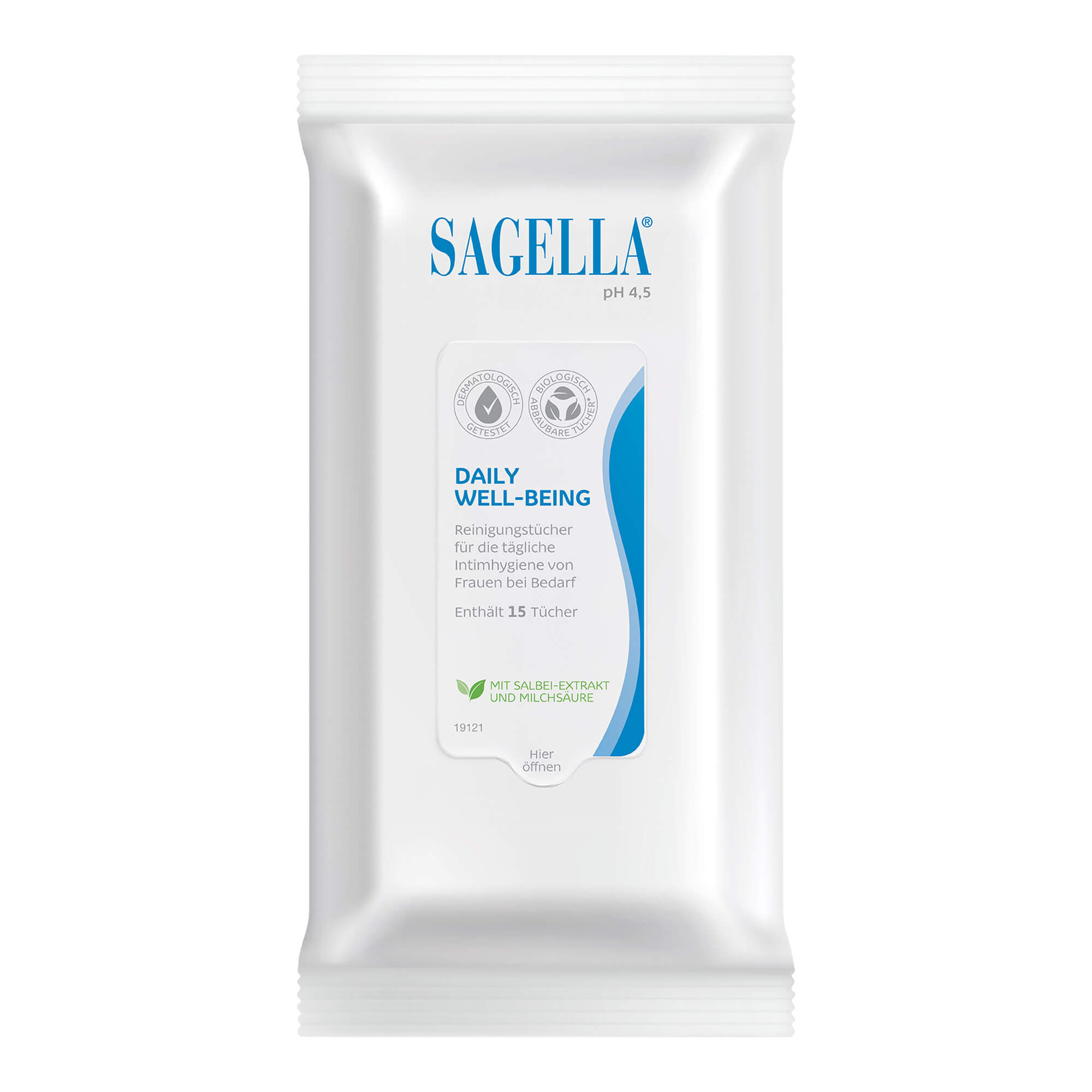 Sagella pH 4,5 Daily Well-Being Intimtücher