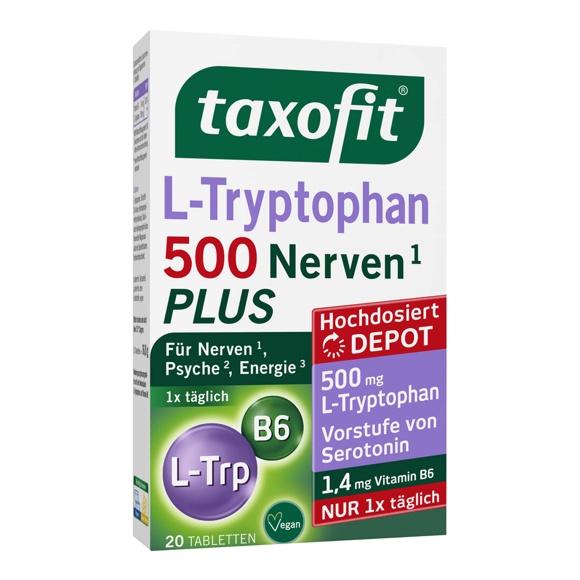 Taxofit L-Tryptophan 500 Depot-Tabletten