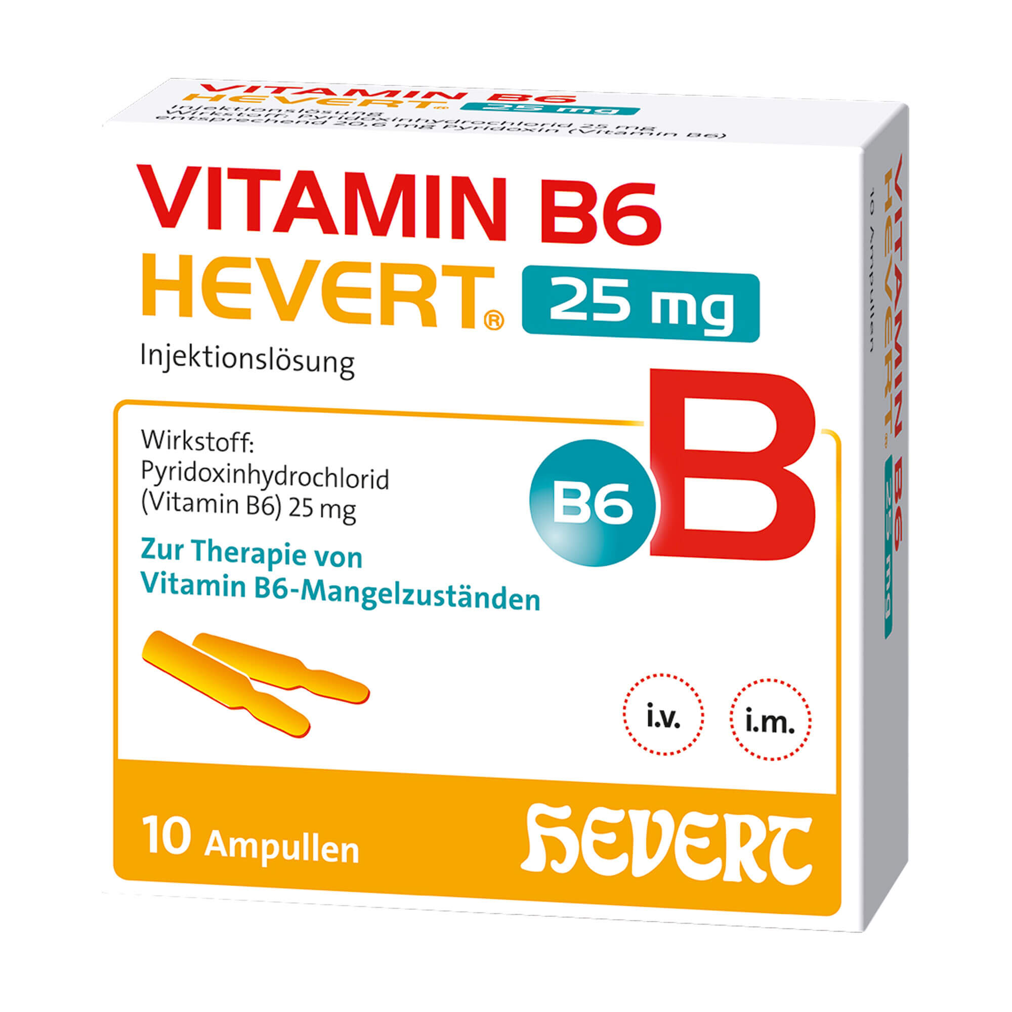 Vitamin B6 Hevert 25 mg Injektionslösung
