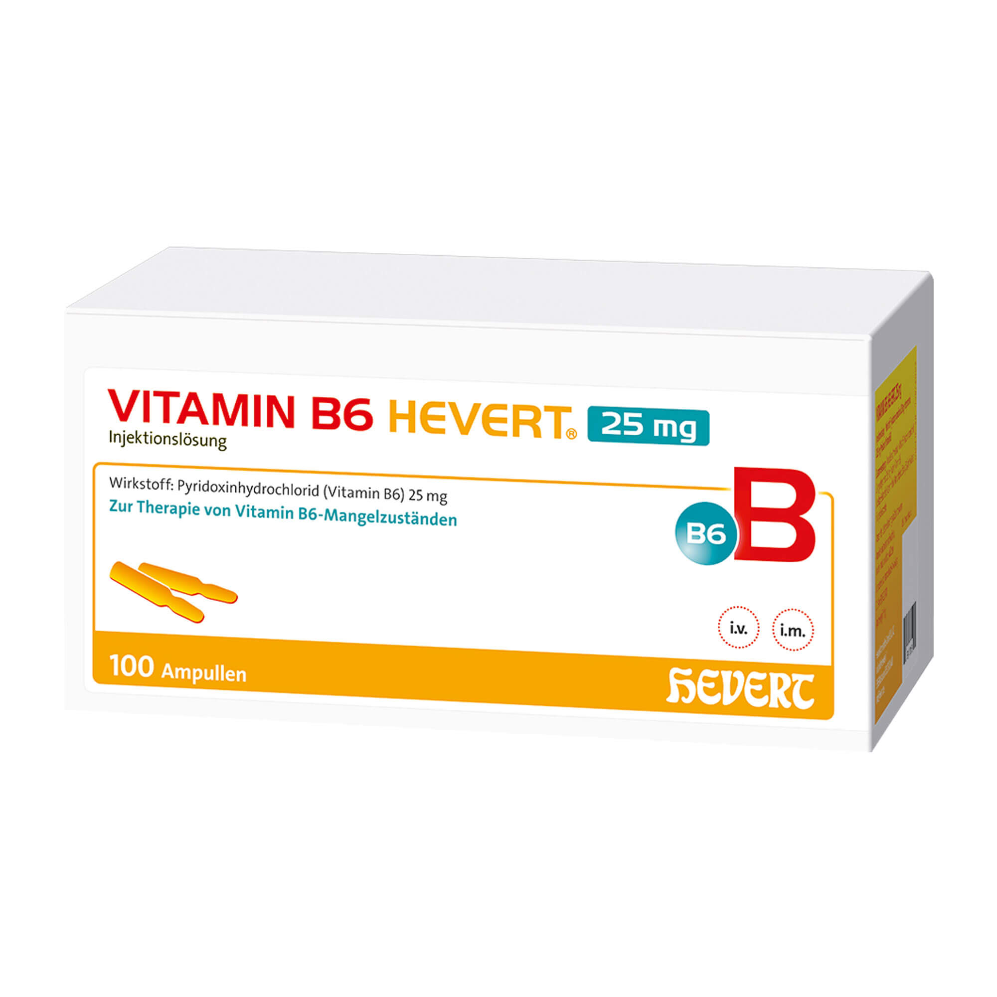 Vitamin B6 Hevert 25 mg Injektionslösung