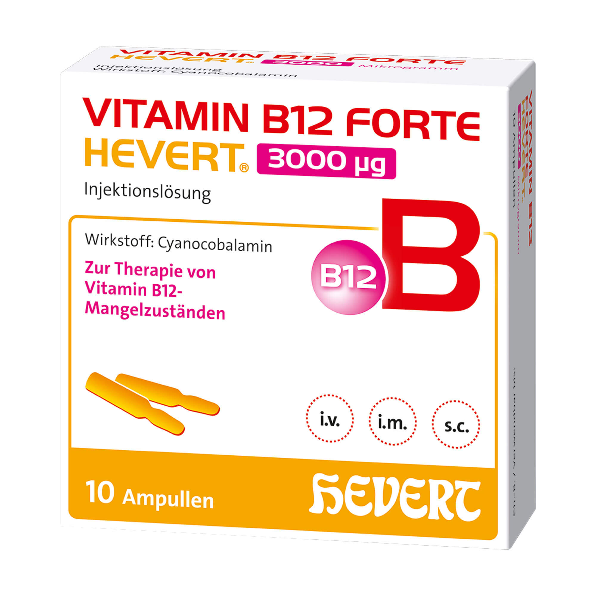 Vitamin B12 forte Hevert 3000 µg Ampullen