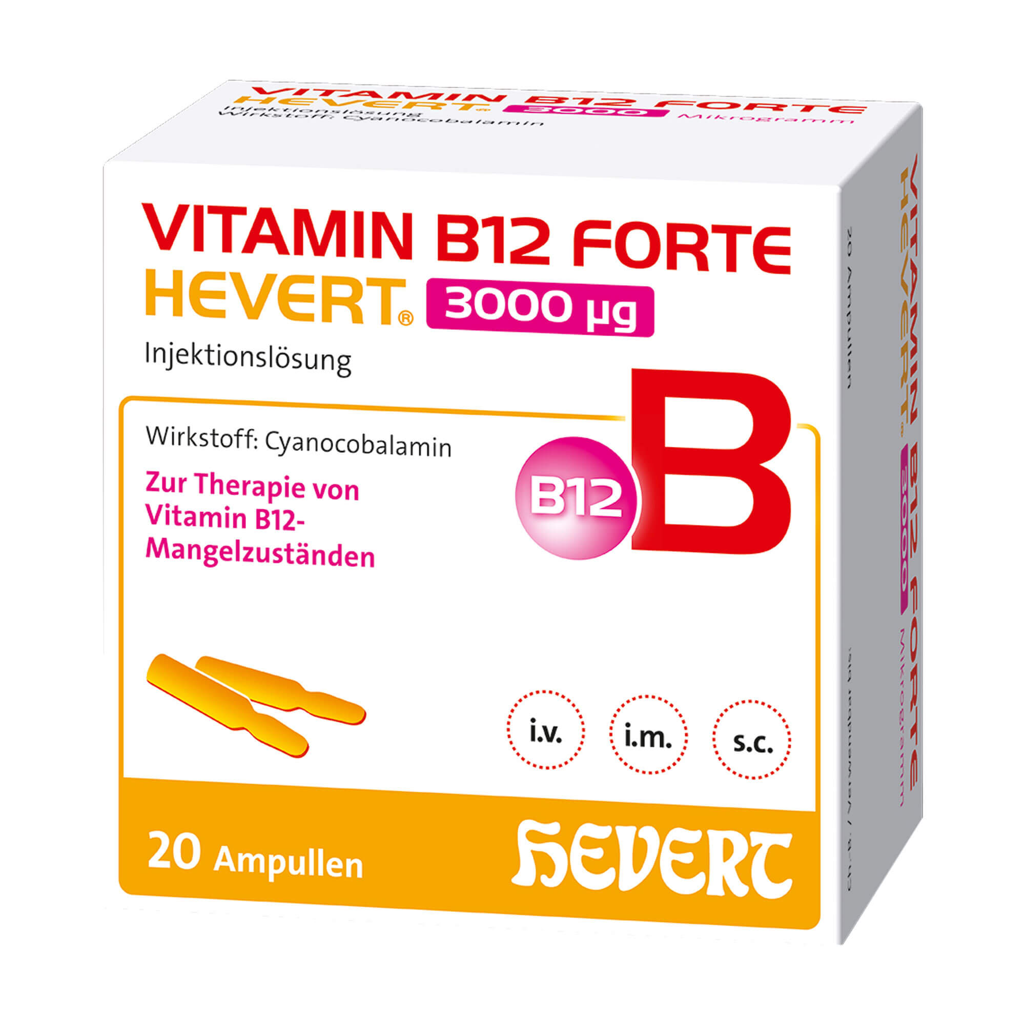 Vitamin B12 forte Hevert 3000 µg Ampullen