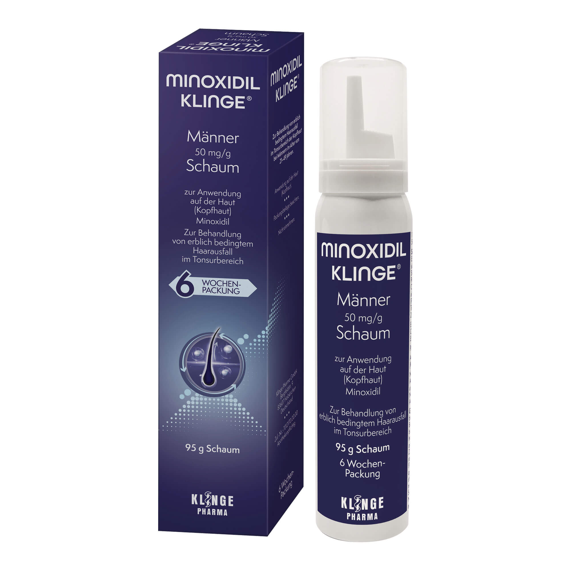 Minoxidil Klinge Männer 50 mg/g Schaum