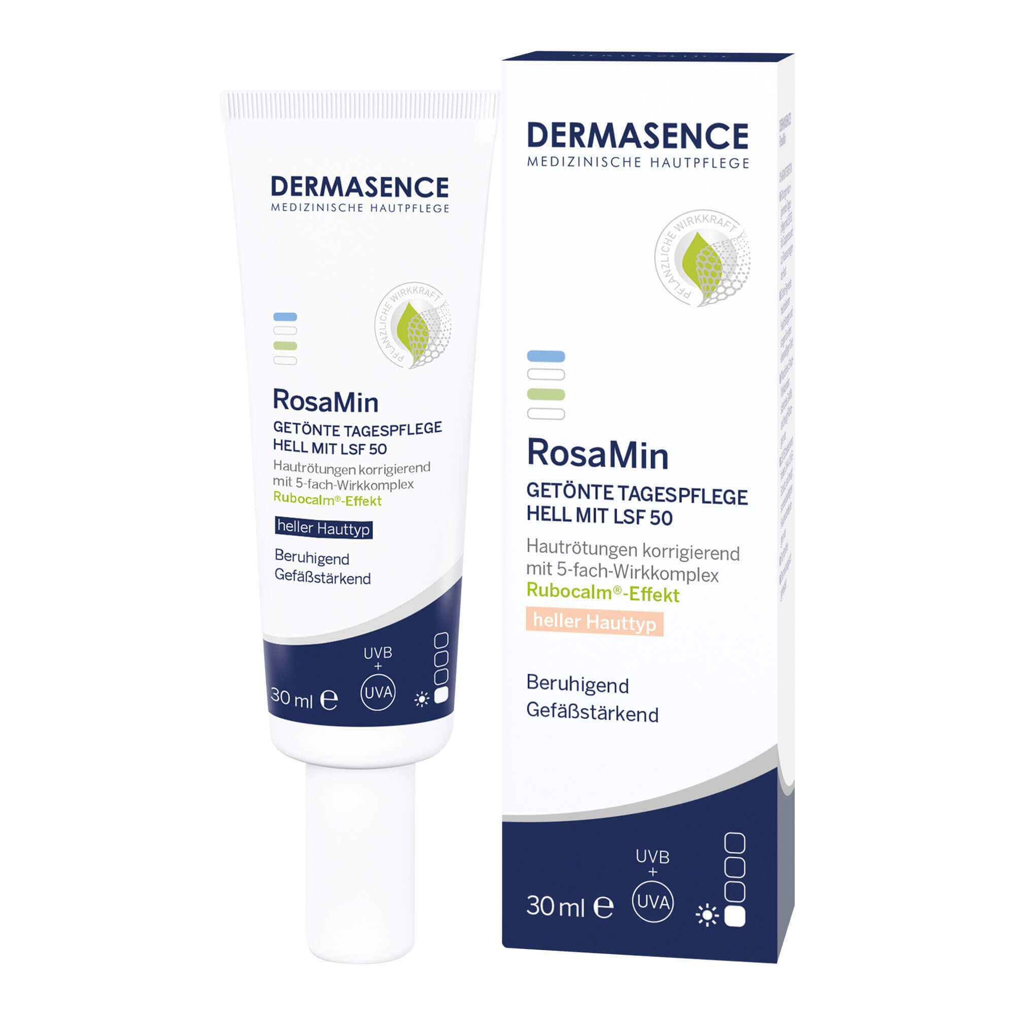 Dermasence RosaMin Getönte Tagespflege hell LSF 50
