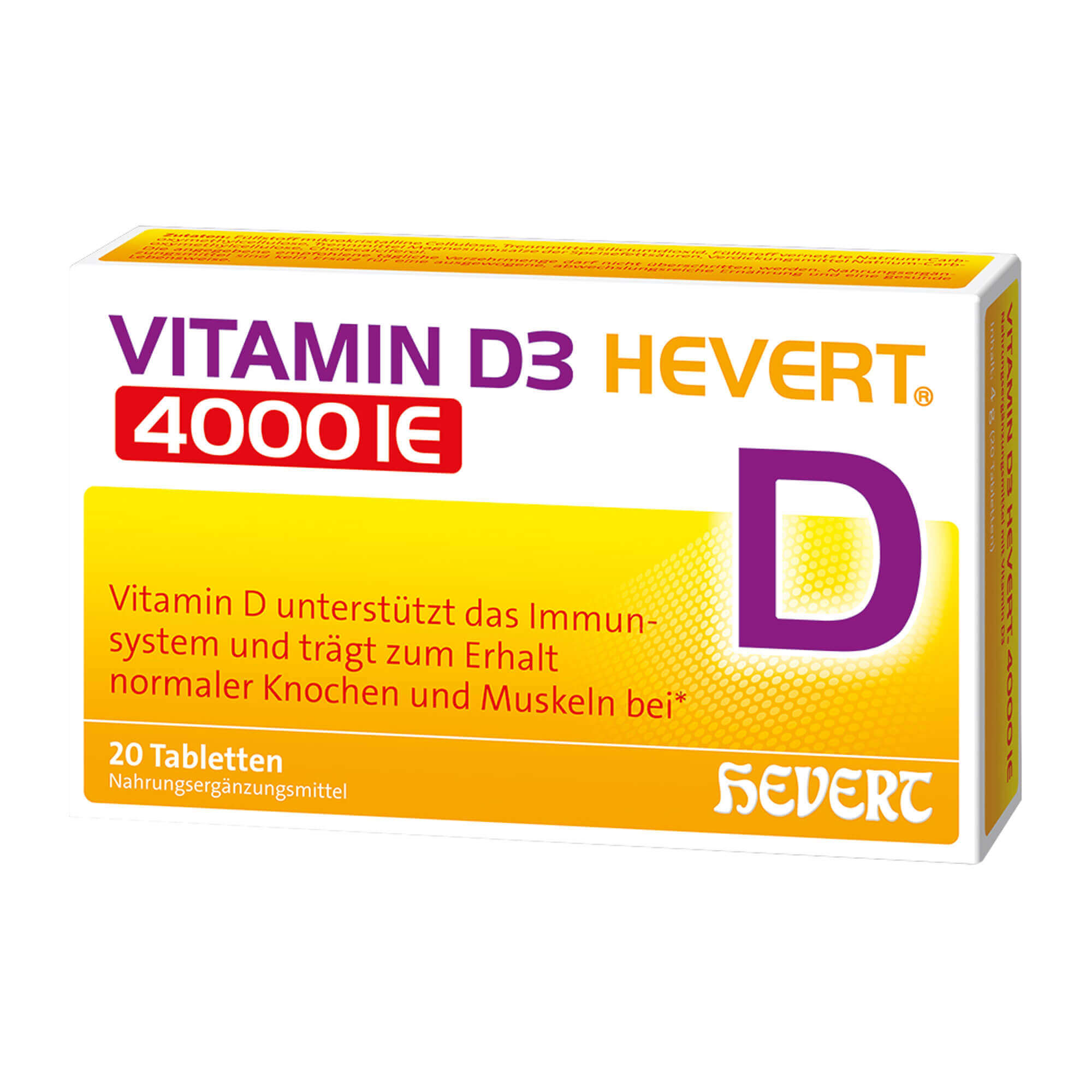 Vitamin D3 Hevert 4.000 I.E. Tabletten