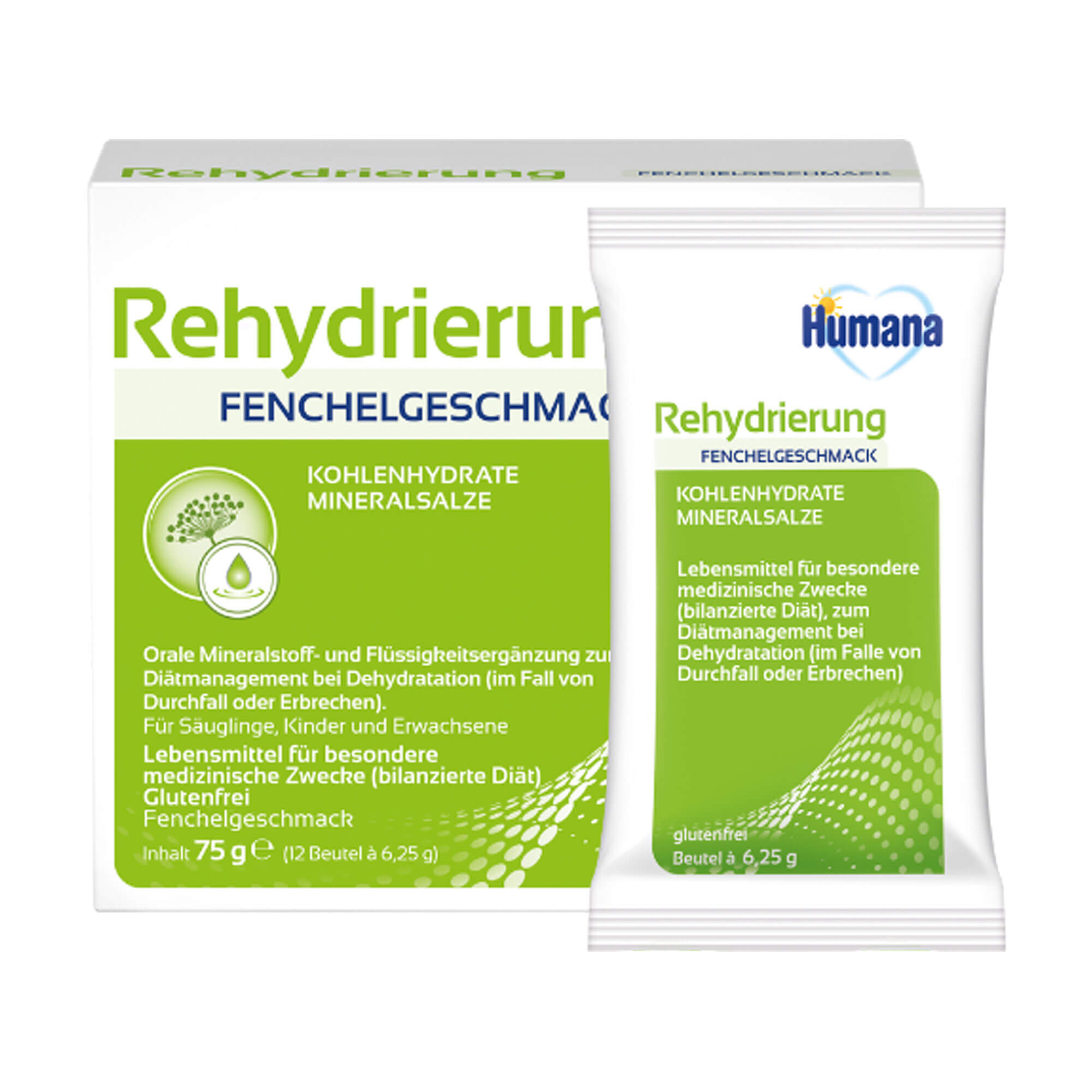 Humana Rehydrierung Pulver Fenchelgeschmack