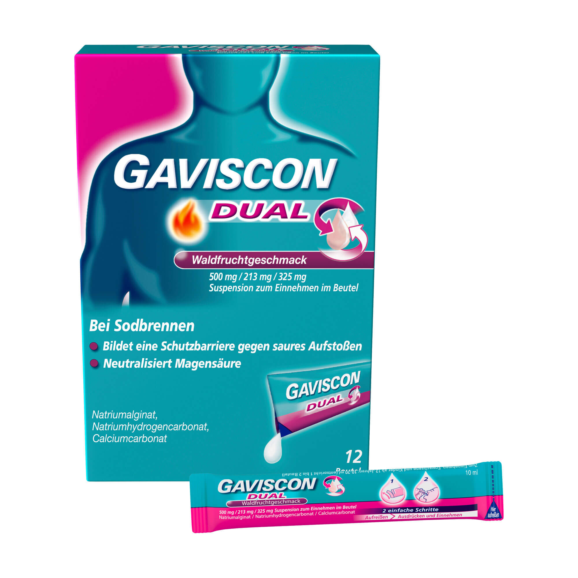 Gaviscon Dual Suspension Waldfruchtgeschmack