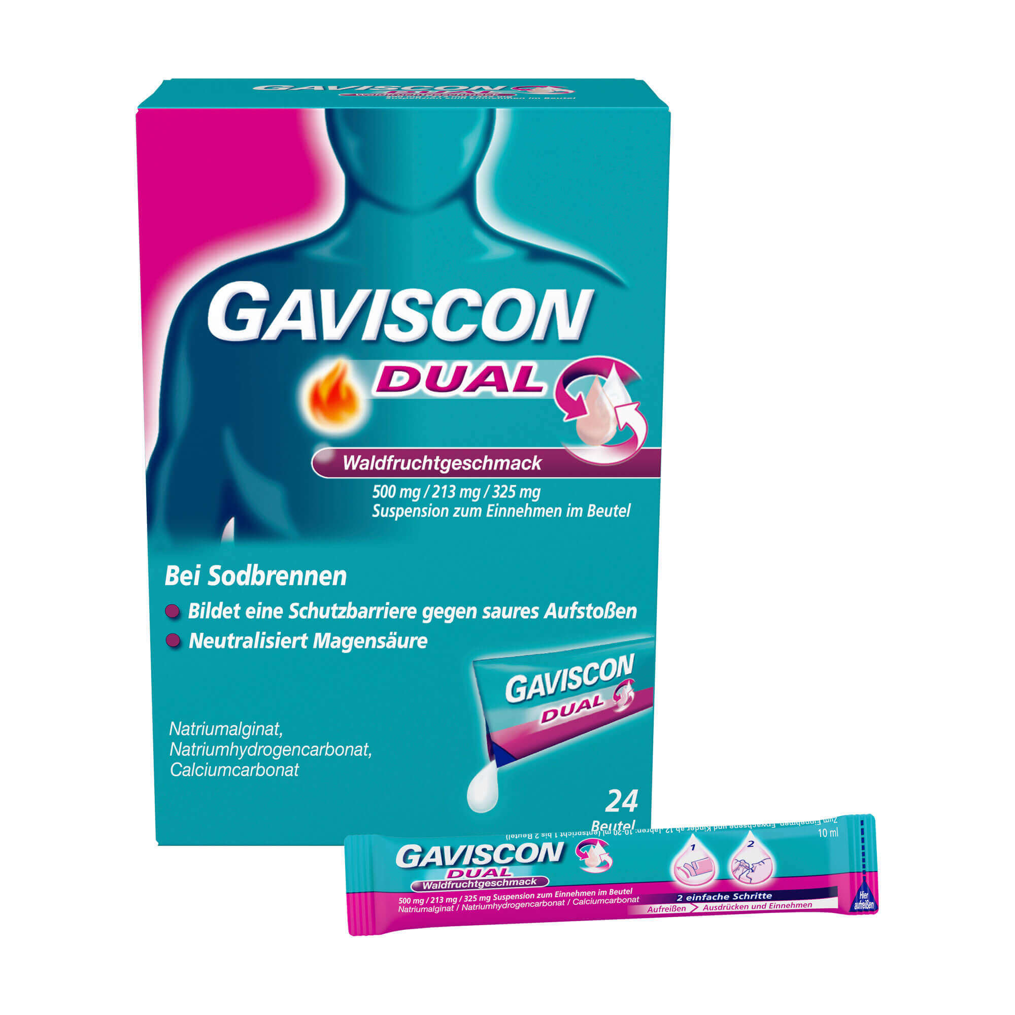 Gaviscon Dual Suspension Waldfruchtgeschmack