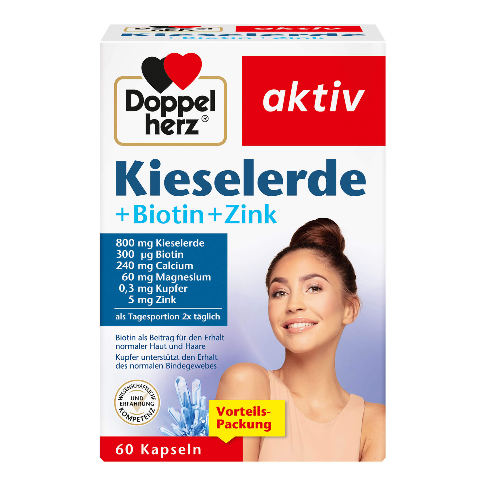 Doppelherz aktiv Kieselerde+Biotin+Zink Kapseln