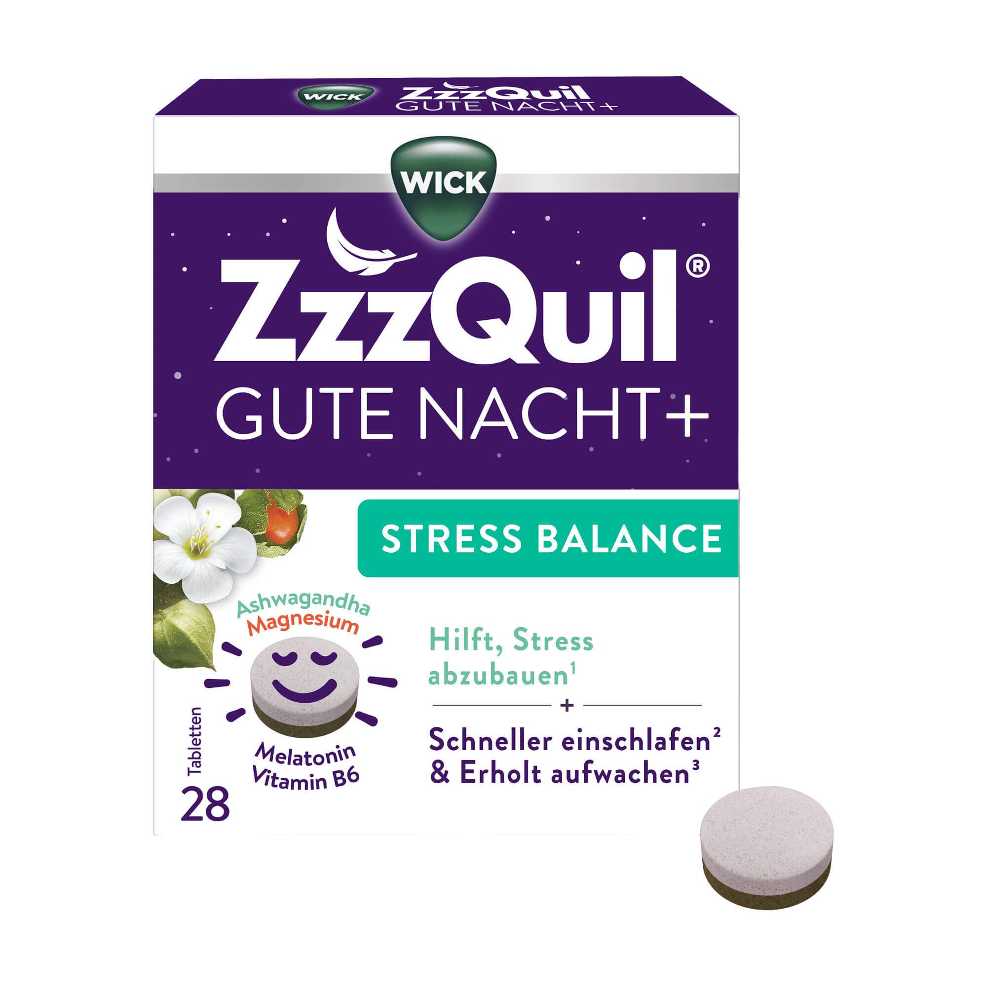 Wick ZzzQuil Gute Nacht+ Stress Balance