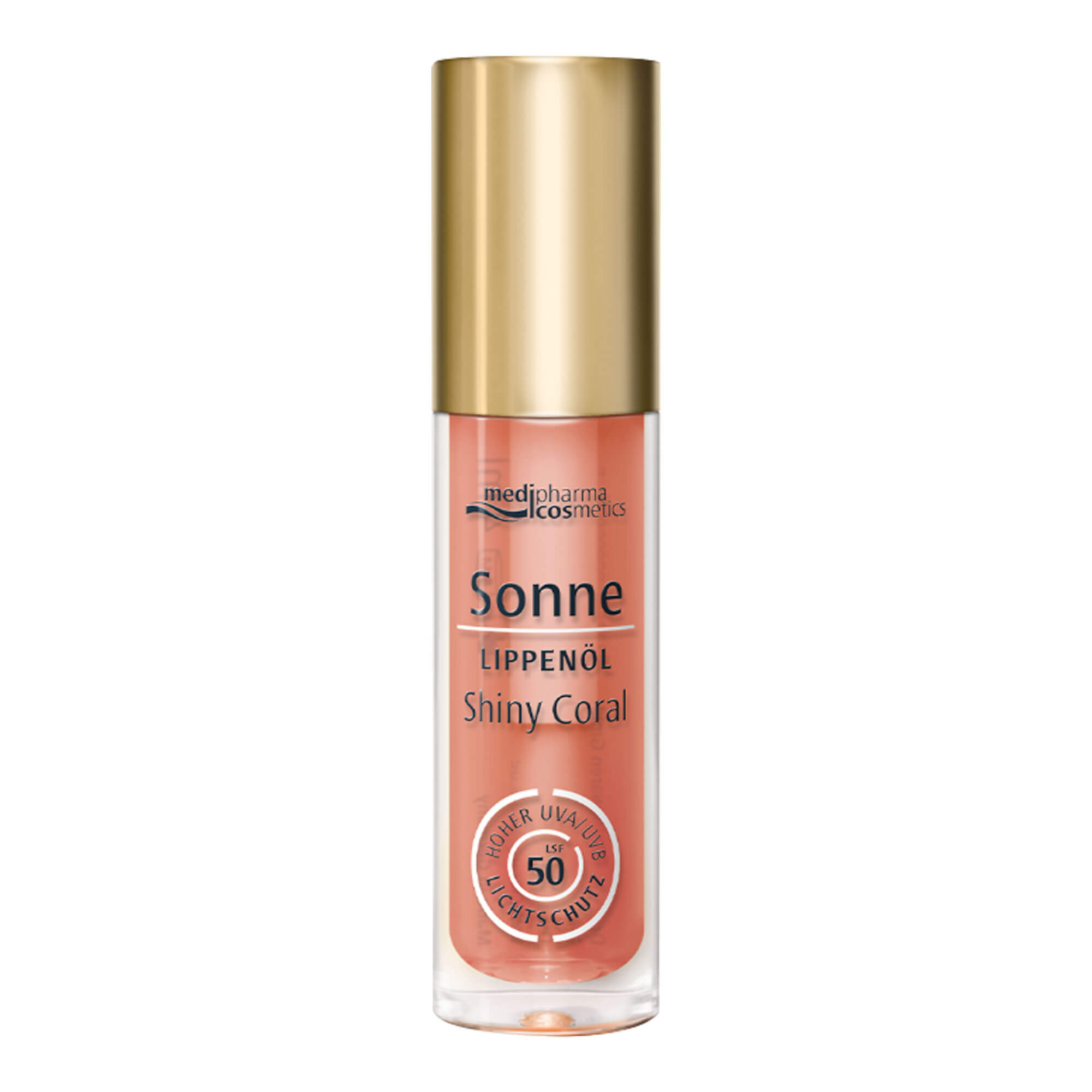 medipharma cosmetics Sonne Lippenöl Shiny Coral LSF 50