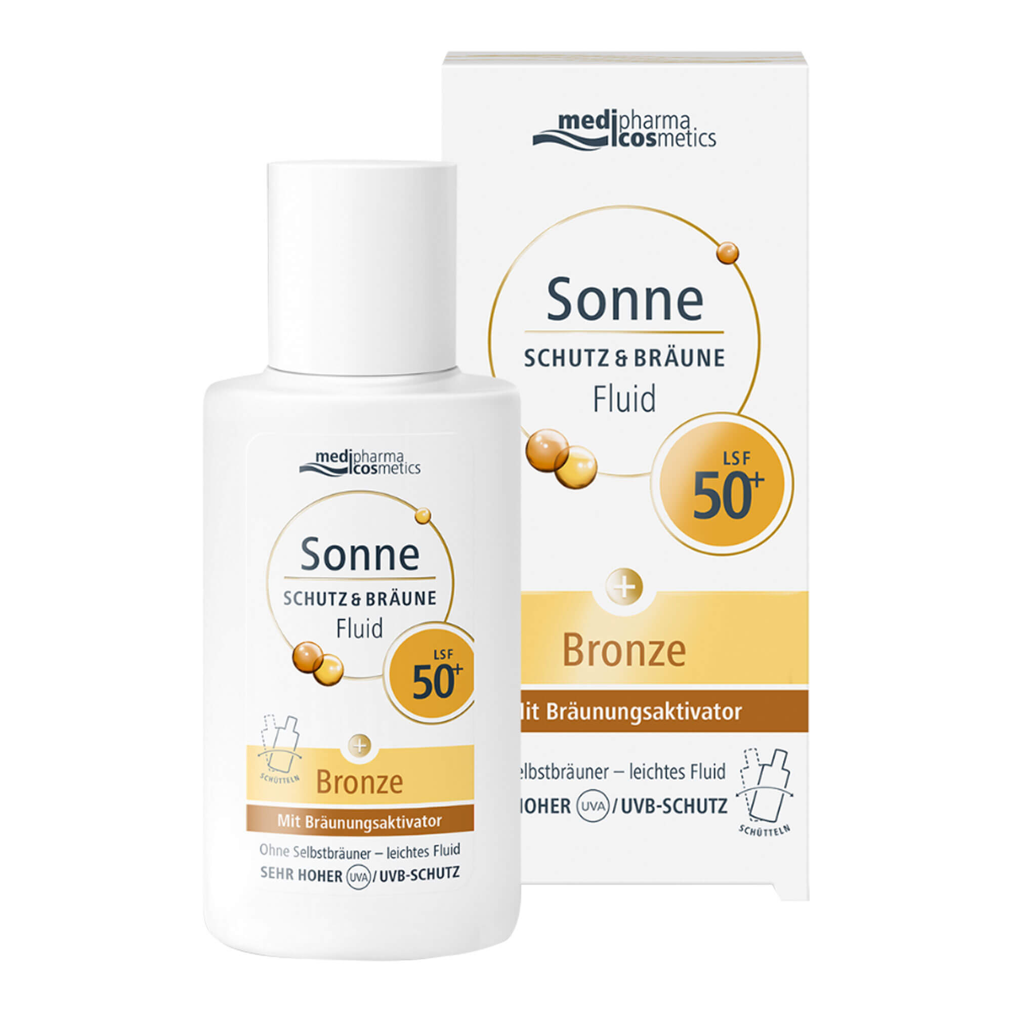 medipharma cosmetics Sonne Schutz & Bräune Fluid LSF 50+