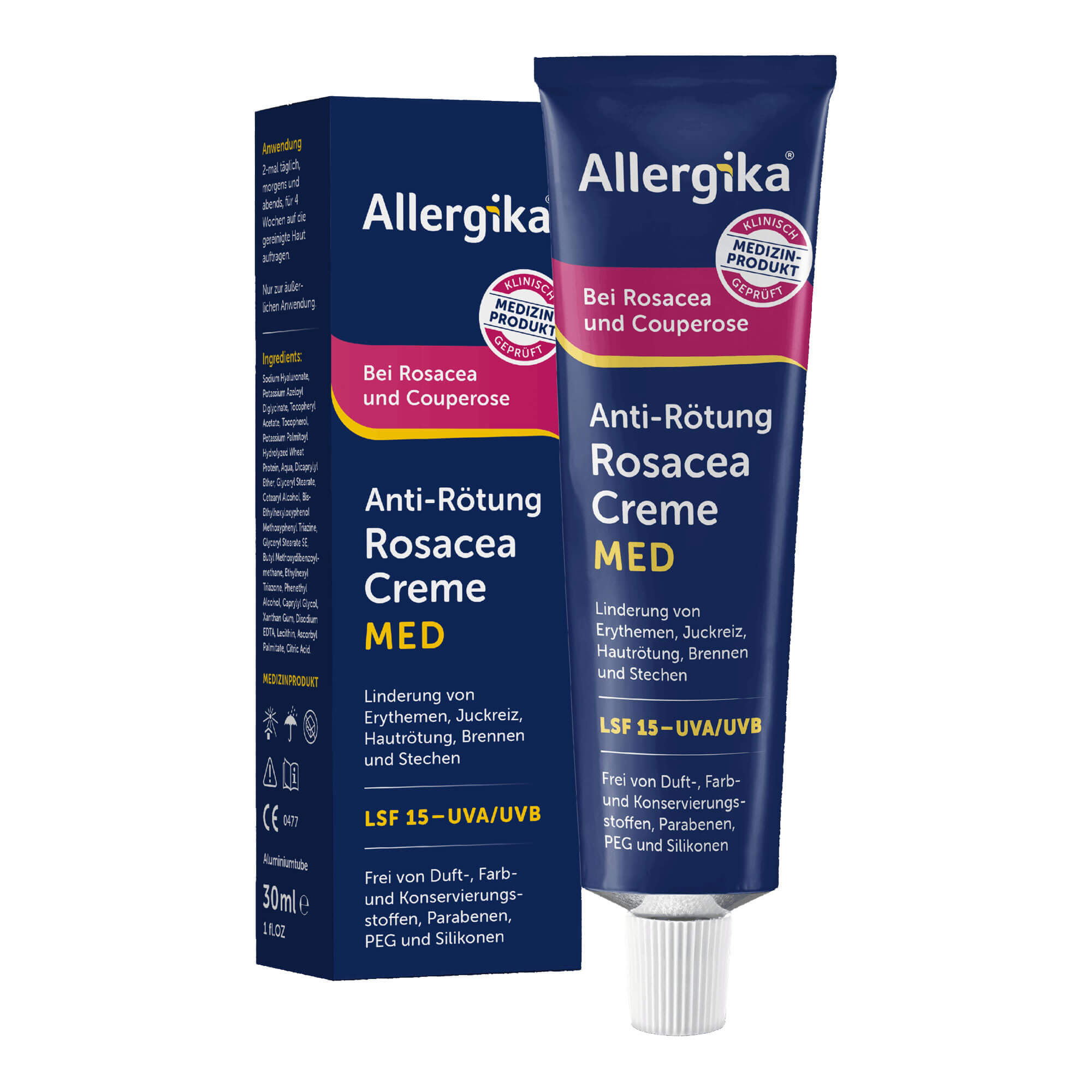 Allergika Anti-Rötung Rosacea Creme MED