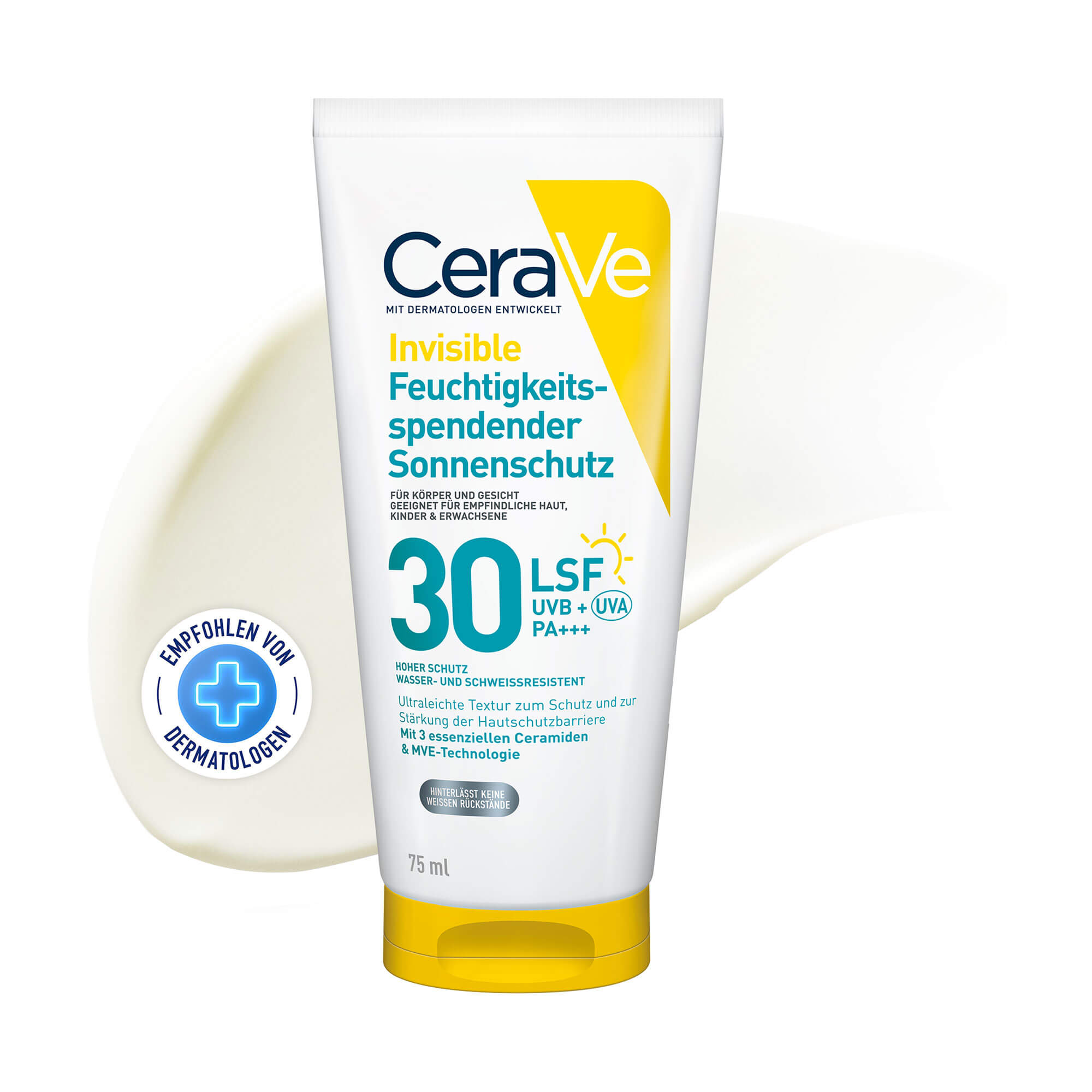 CeraVe Invisible Feuchtigkeitsspendender Sonnenschutz LSF 30