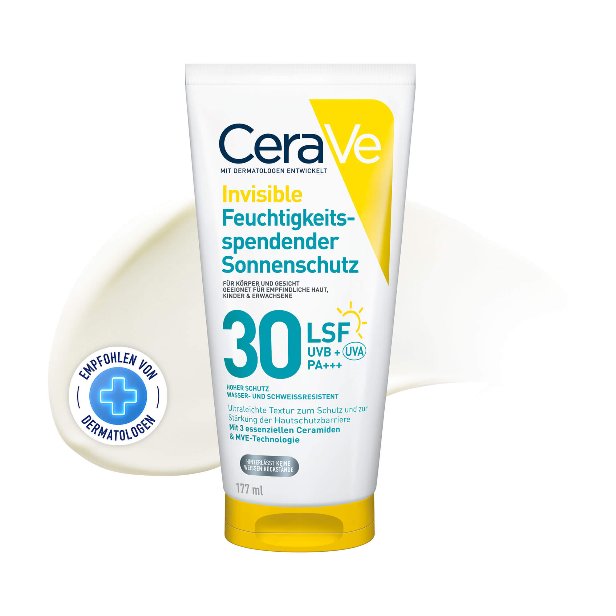 CeraVe Invisible Feuchtigkeitsspendender Sonnenschutz LSF 30