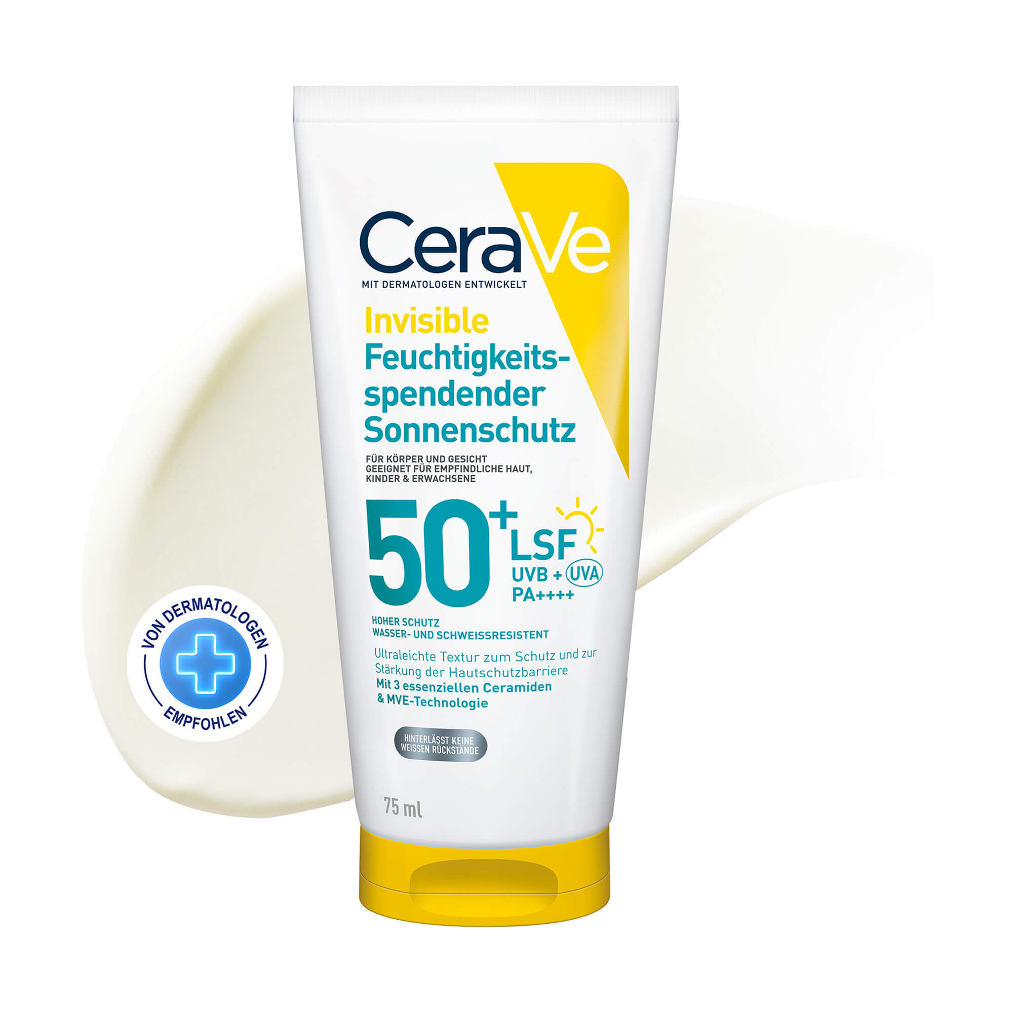 CeraVe Invisible Feuchtigkeitsspendender Sonnenschutz LSF50+