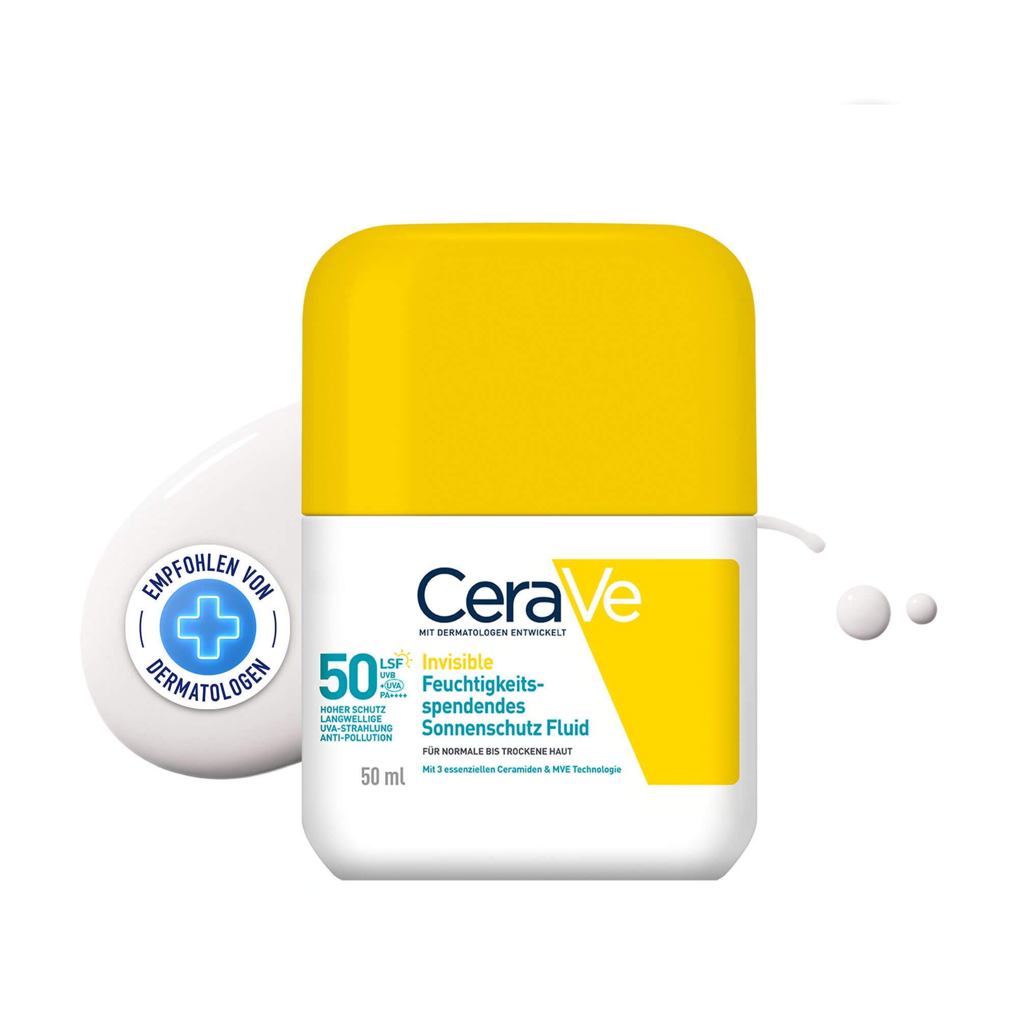 CeraVe Invisible Feuchtigkeitsspend. Sonnenschutzfluid LSF50