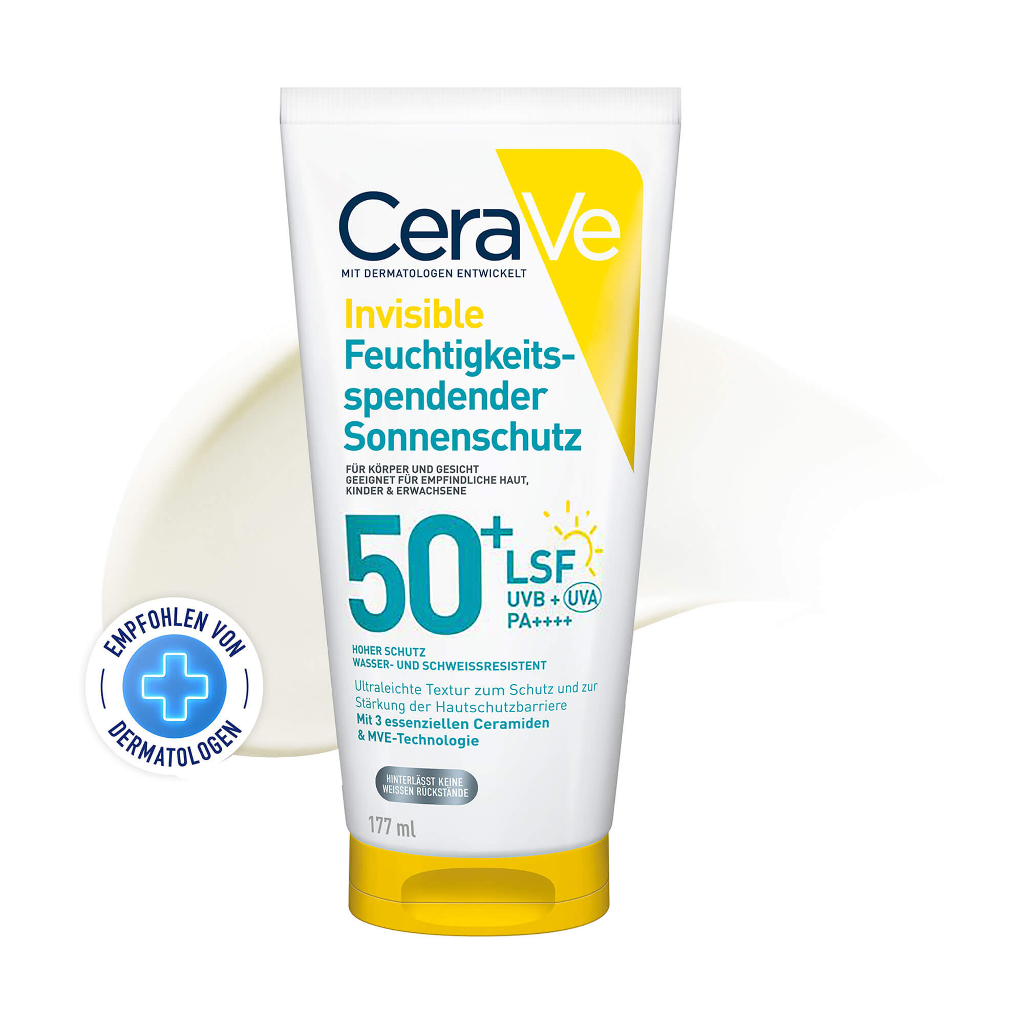 CeraVe Invisible Feuchtigkeitsspendender Sonnenschutz LSF 50