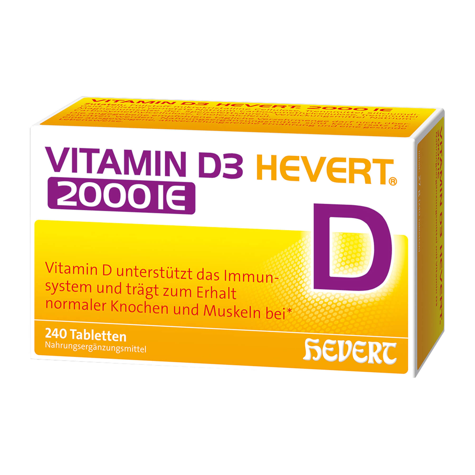 Vitamin D3 Hevert 2.000 I.E. Tabletten