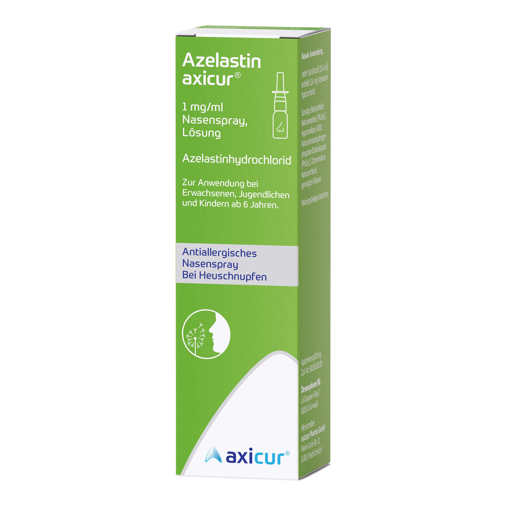 Azelastin axicur 1 mg/ml Nasenspray