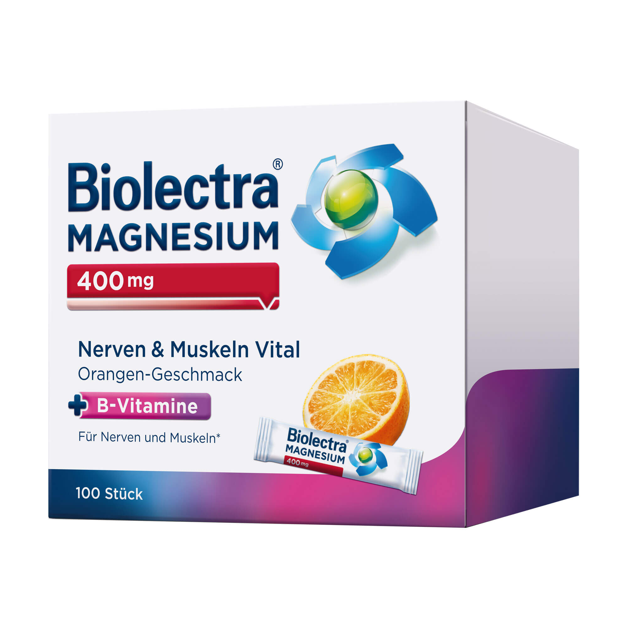 Biolectra Magnesium 400 mg Sticks Nerven & Muskeln Vital