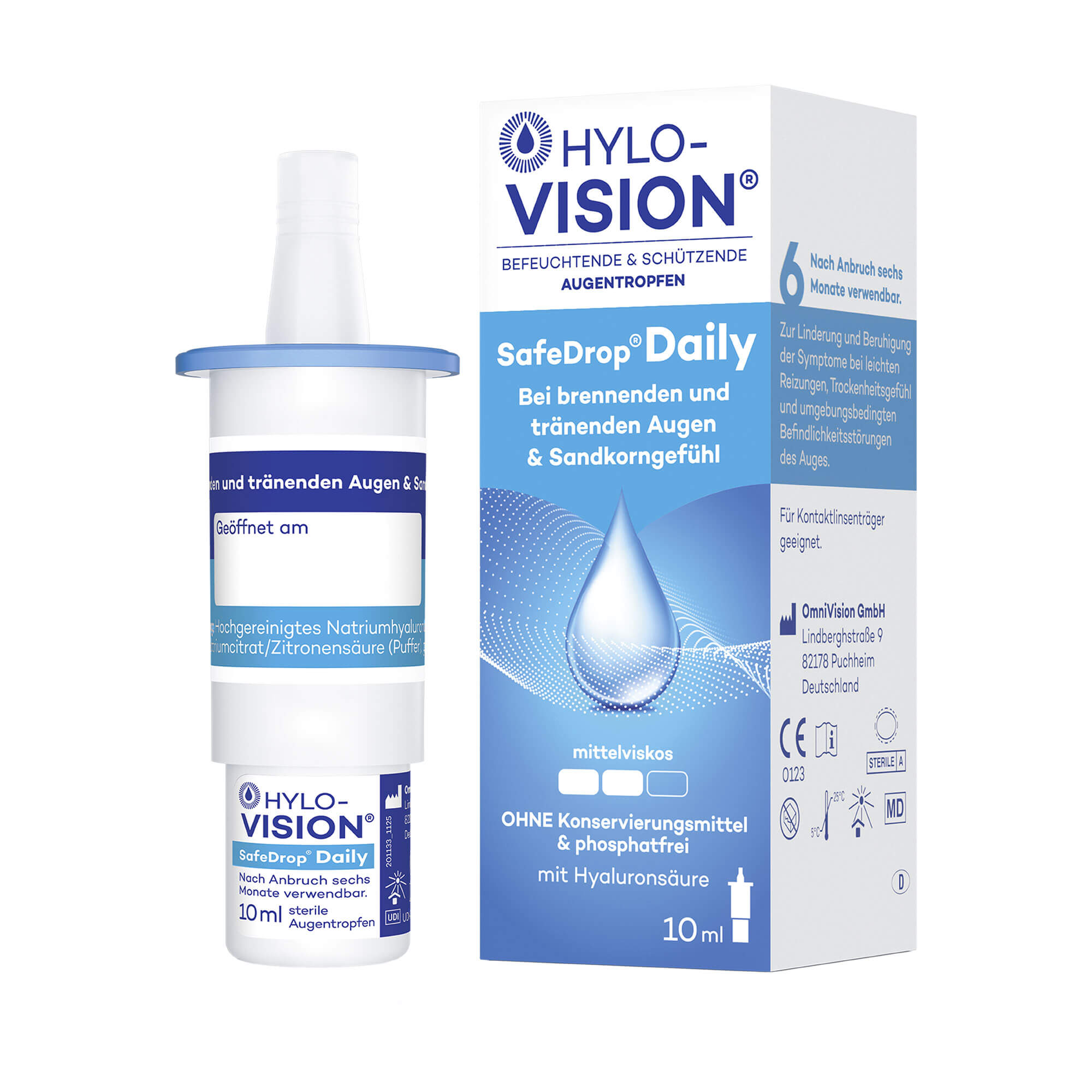 Hylo-Vision SafeDrop Daily Augentropfen