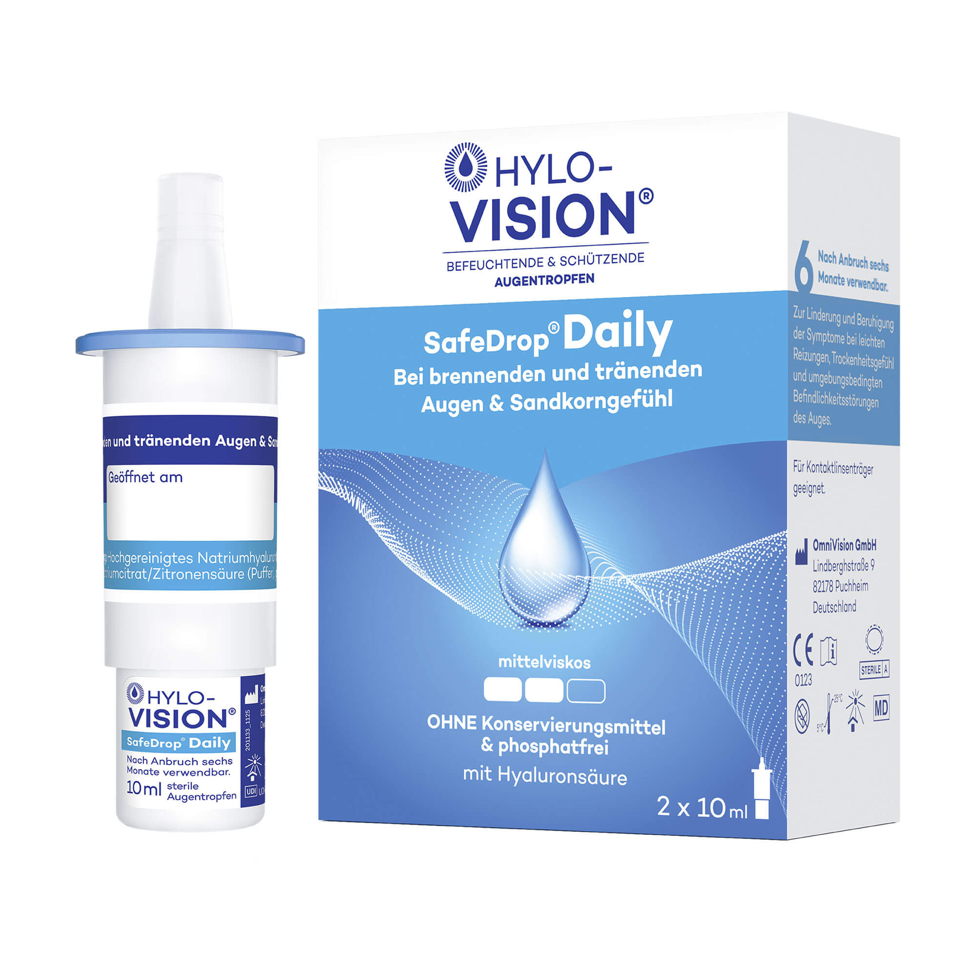 Hylo-Vision SafeDrop Daily Augentropfen