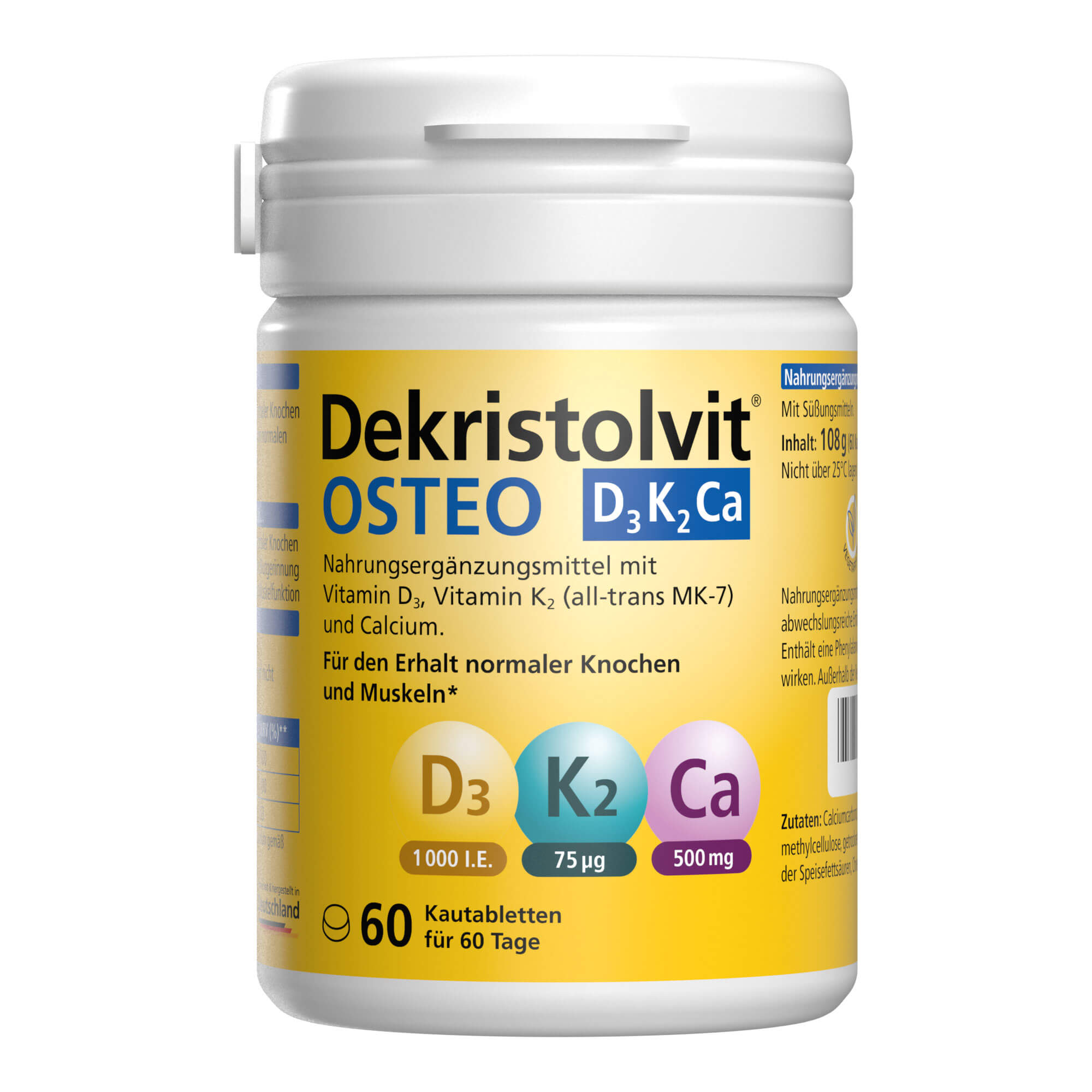 Dekristolvit Osteo D3 K2 Ca Kautabletten