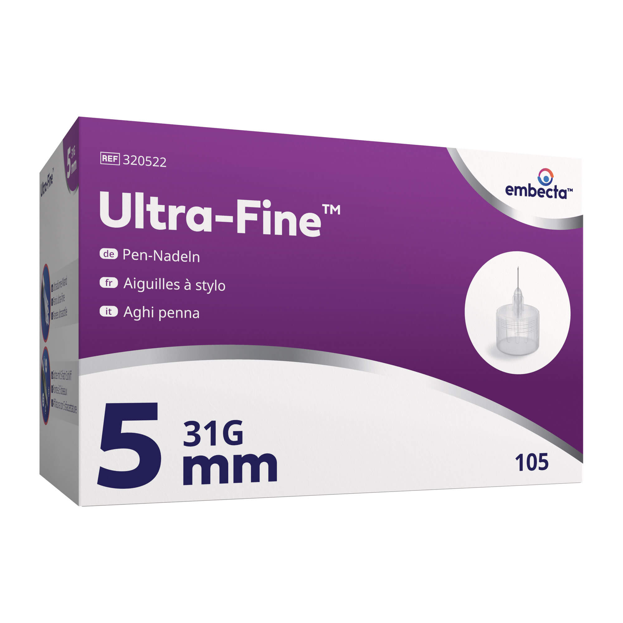 Embecta Ultra-Fine Pen-Nadeln 5 mm