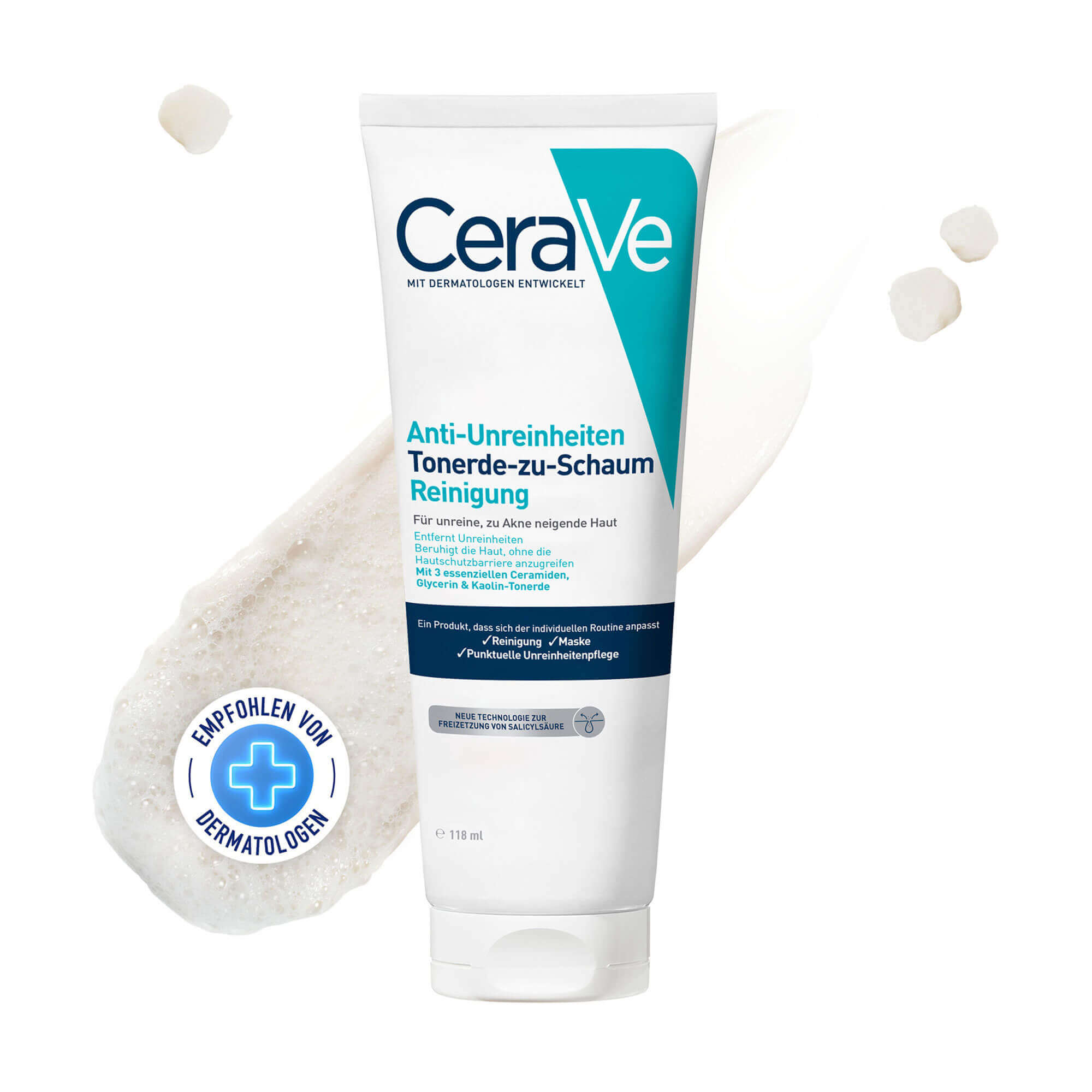 CeraVe Tonerde-zu-Schaum-Reinigung